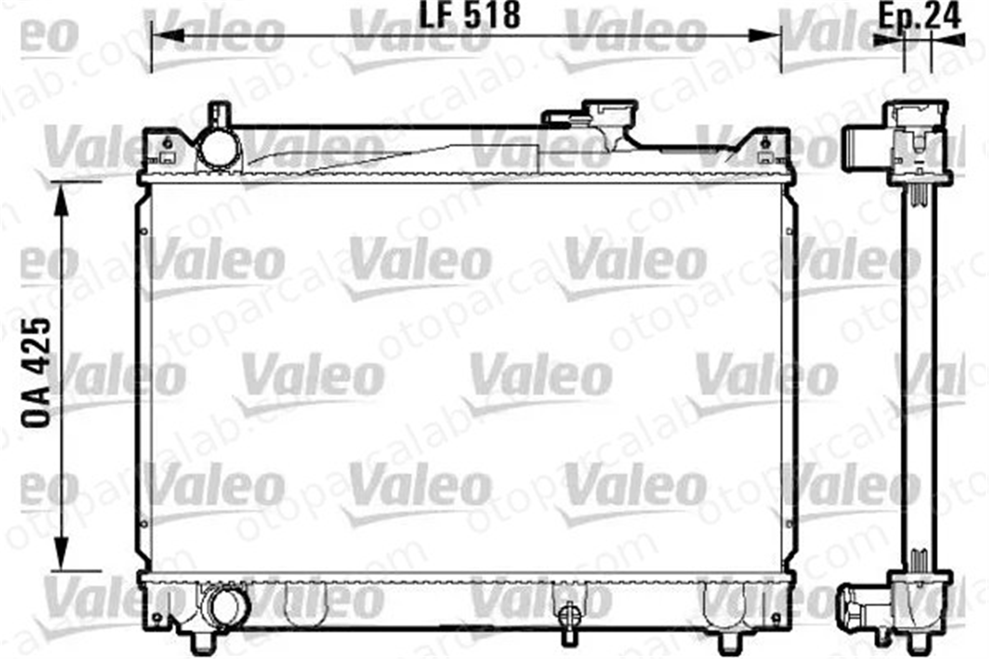 VALEO 734213 Su Radyatörü SUZUKI GRAND VITARA I VITARA 17700 71L00