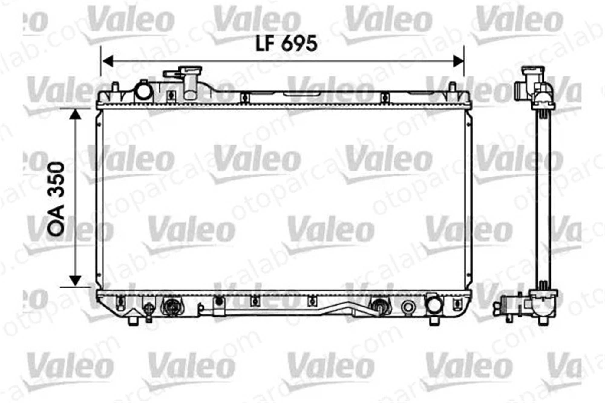 VALEO 734217 Su Radyatörü TOYOTA RAV 4 I Cabrio 164007A500
