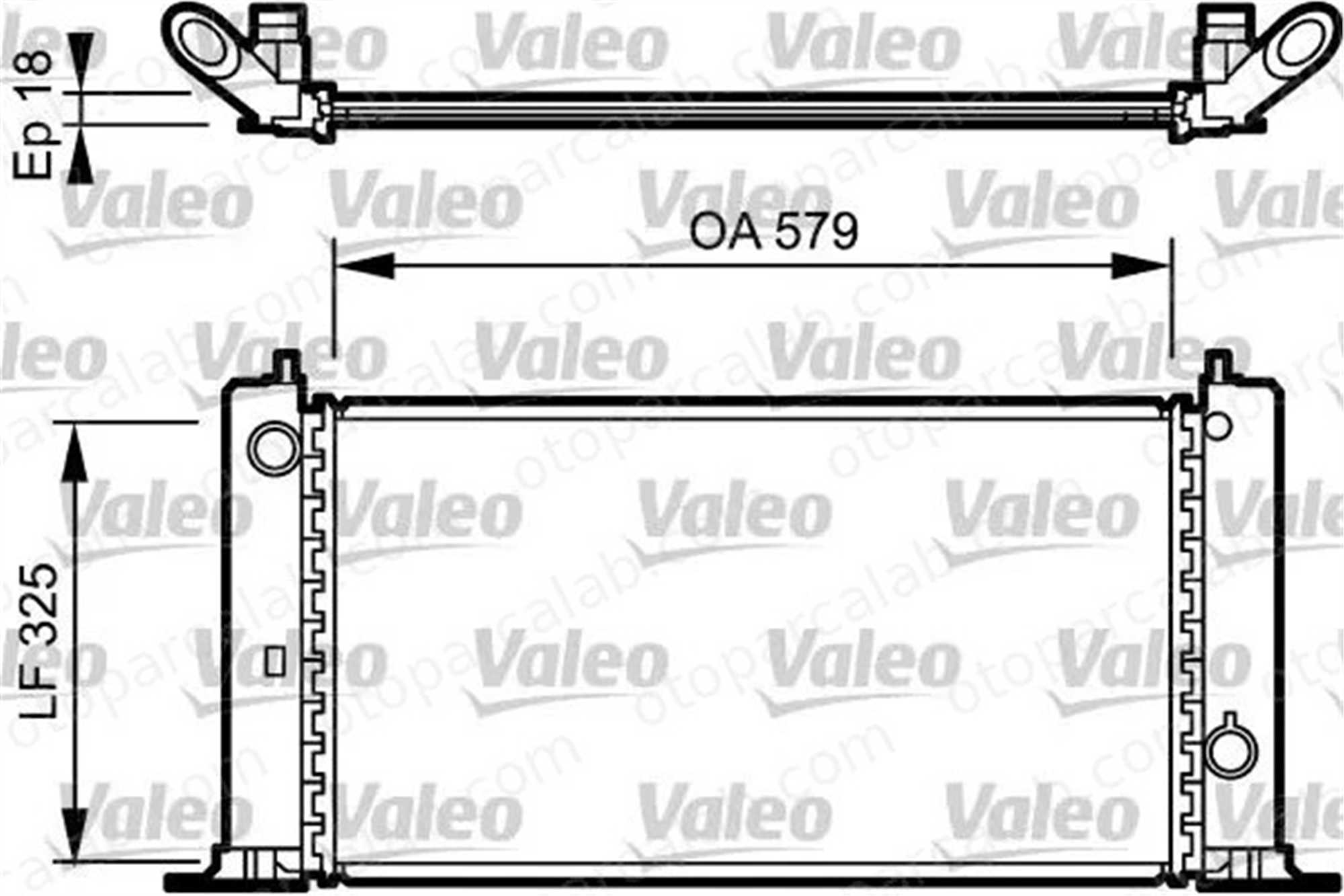VALEO 734228 Su Radyatörü FIAT STILO STILO Multi Wagon 51735217 46766167