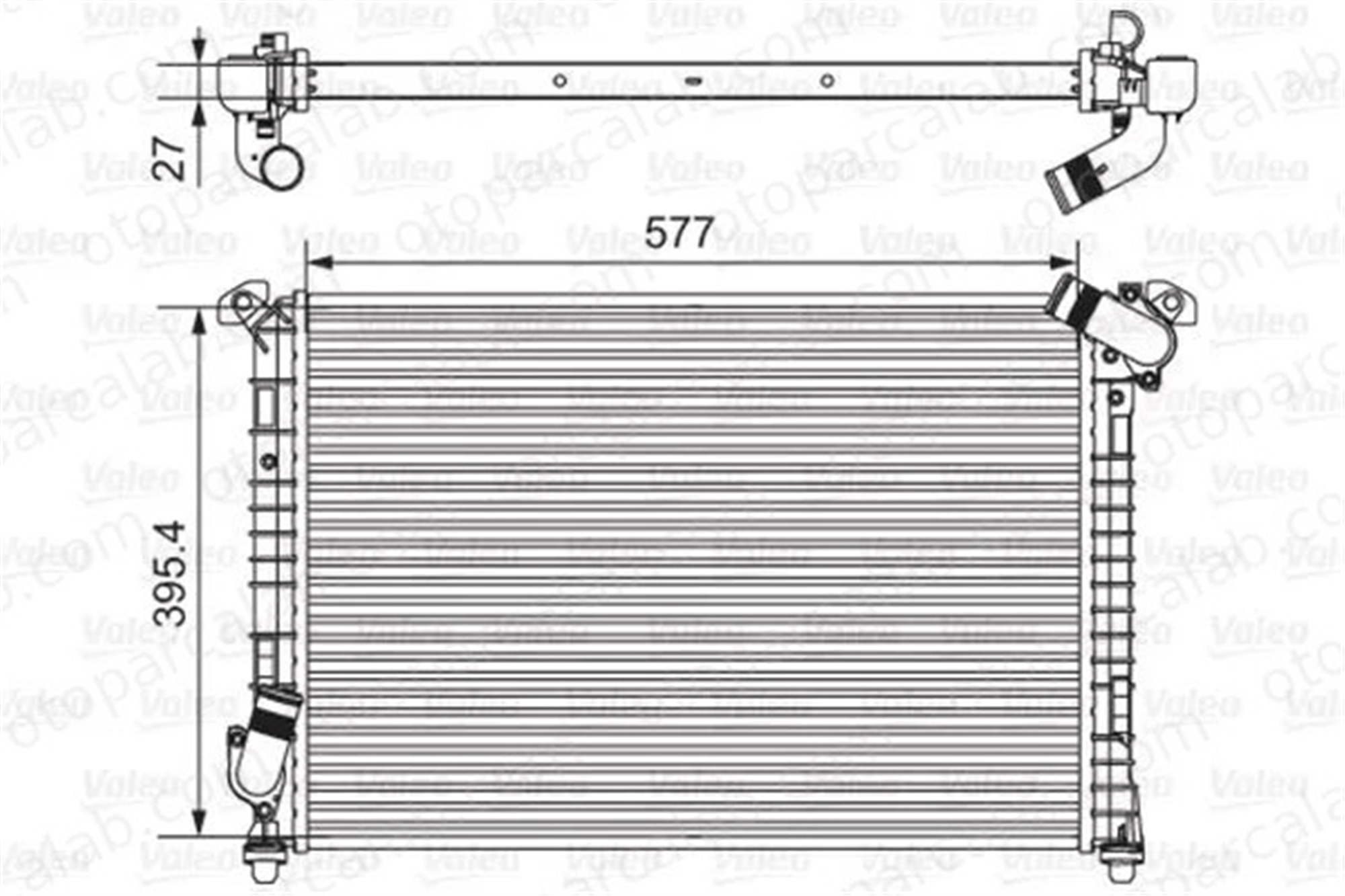 VALEO 734328 Su Radyatörü MINI MINI Cabrio MINI 17101475554 1475554