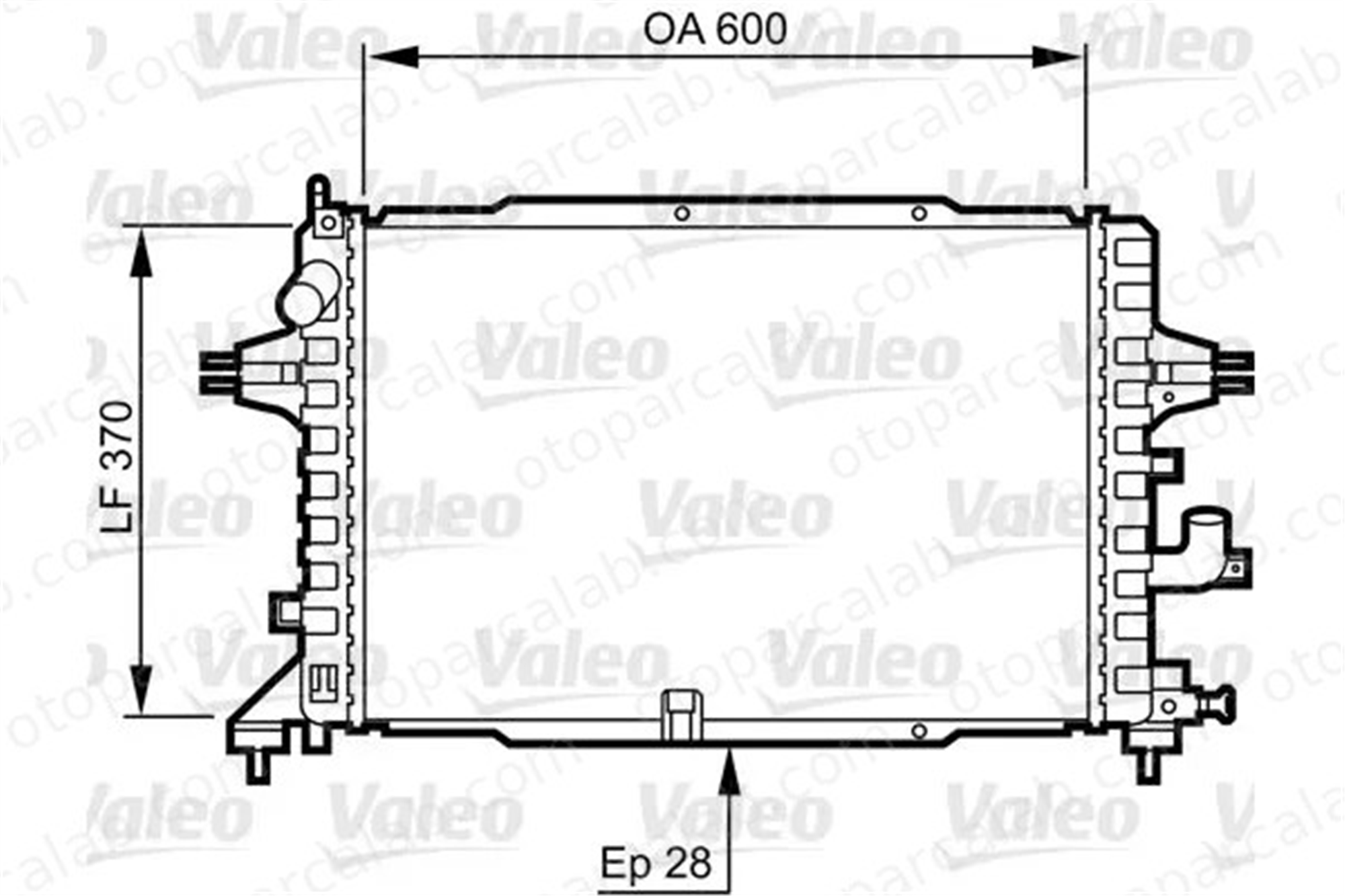 VALEO 734380 Su Radyatörü OPEL ASTRA H ASTRA H GTC 1300269 13143570