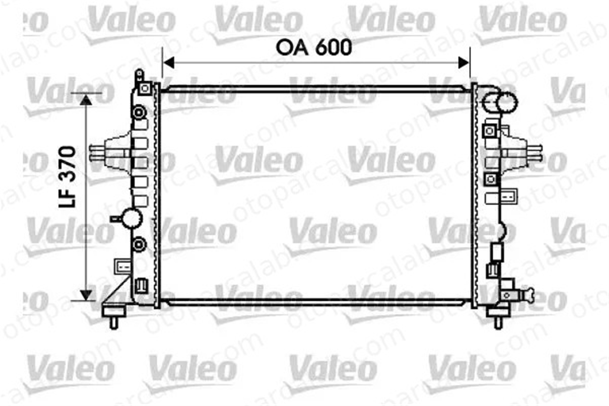 VALEO 734381 Su Radyatörü OPEL ASTRA H ASTRA H Station wagon 13145210 1300265