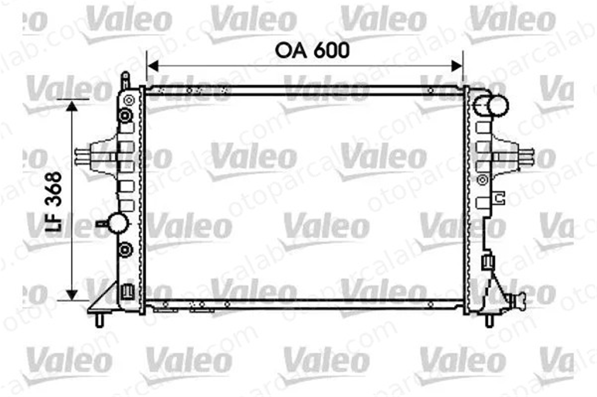 VALEO 734388 Su Radyatörü OPEL ASTRA G Hatchback ASTRA G Station wagon 1300210 1300407
