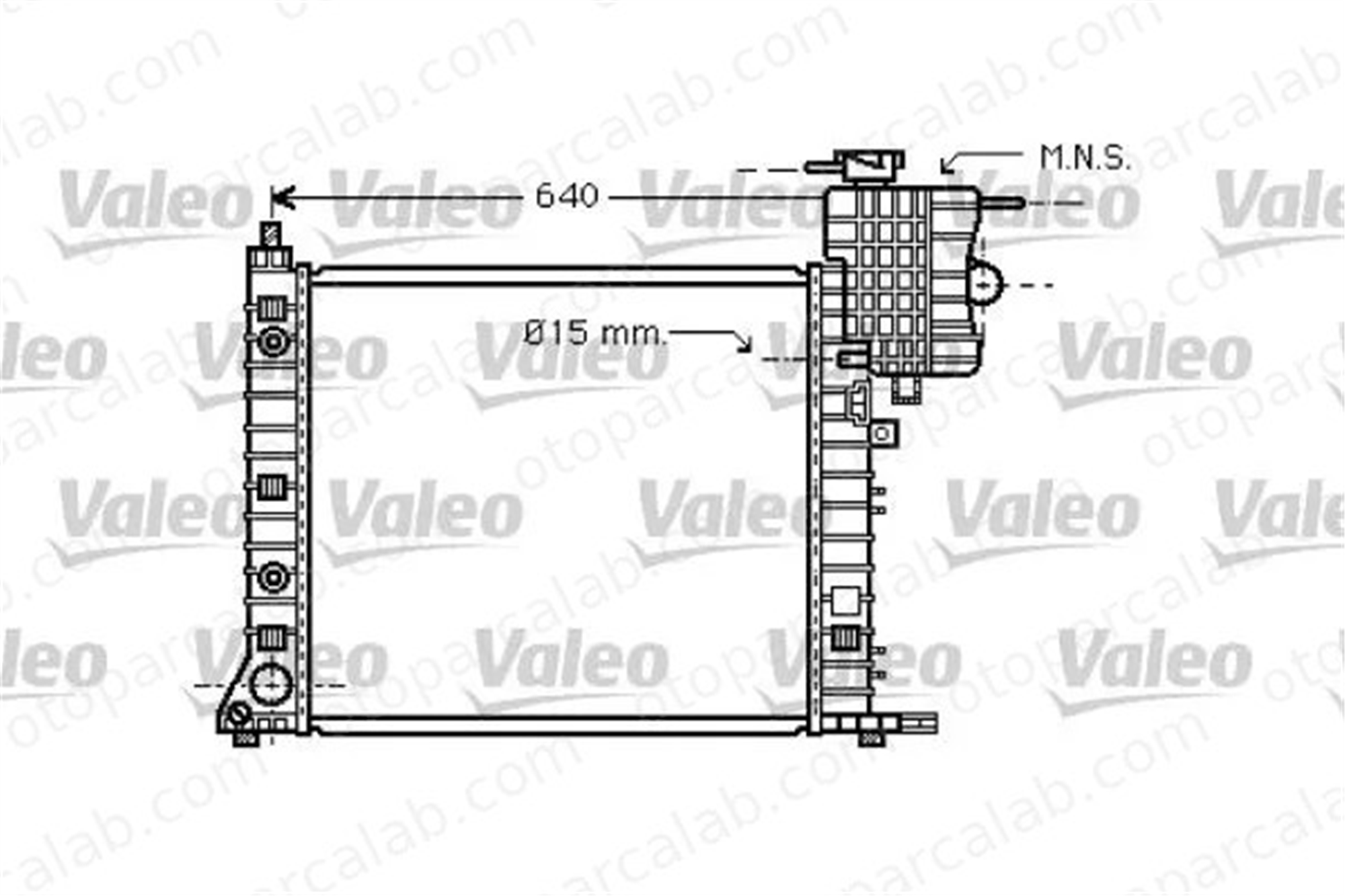 VALEO 734668 Su Radyatörü MERCEDES-BENZ VITO Minibüs/Otobüs VITO Panelvan/Van A6385012801 6385012801