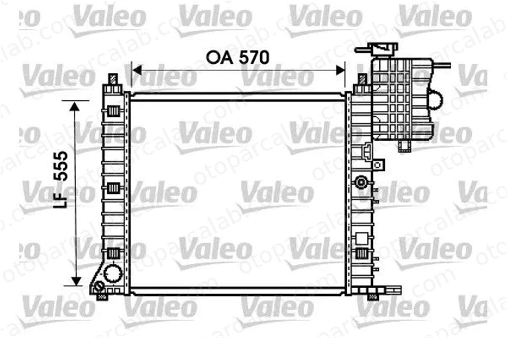VALEO 734674 Su Radyatörü MERCEDES-BENZ VITO Minibüs/Otobüs VITO Panelvan/Van A6385011601 6385011601