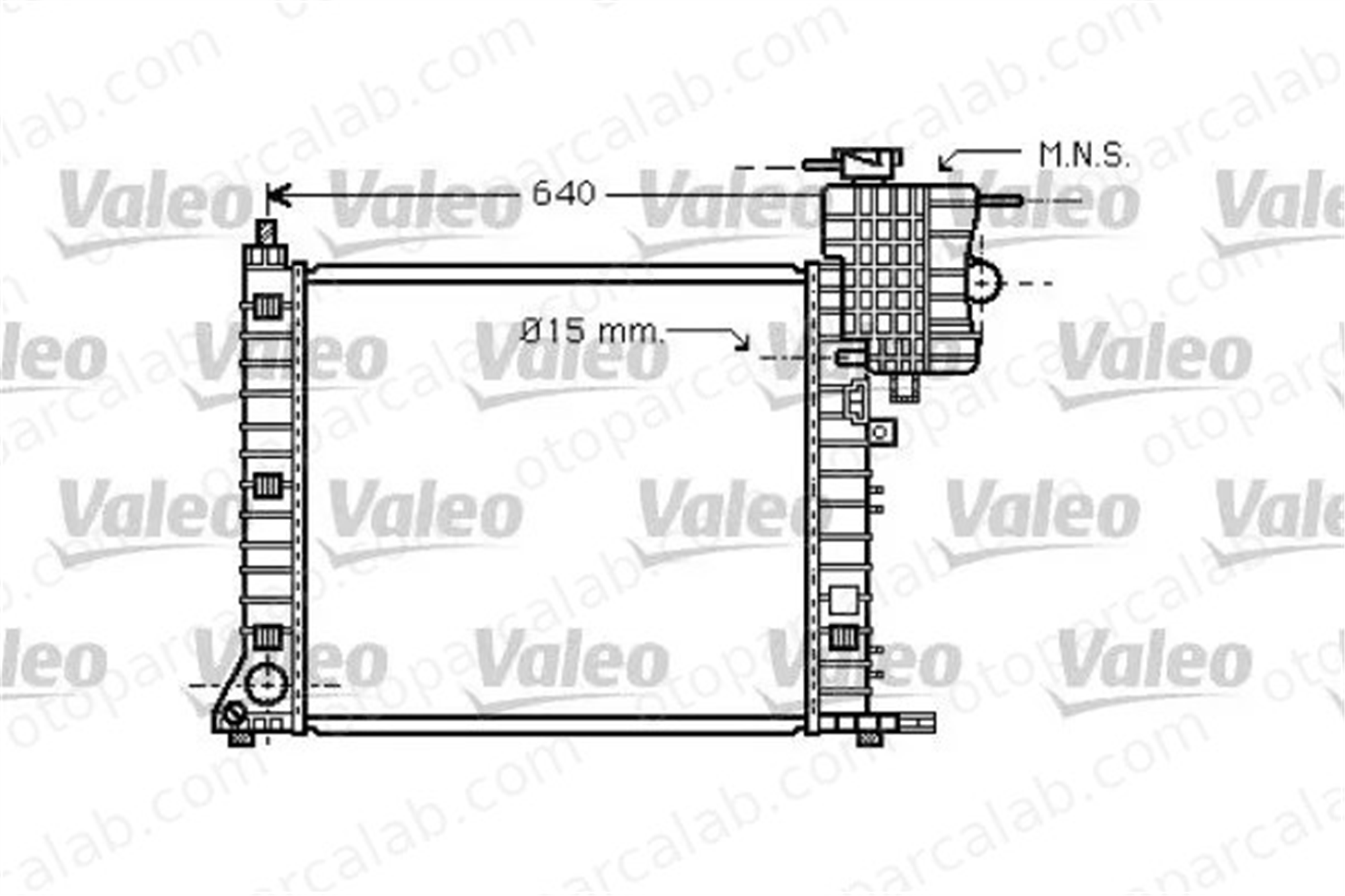 VALEO 734749 Su Radyatörü MERCEDES-BENZ V-SERISI VITO Minibüs/Otobüs A6385012701 6385012701