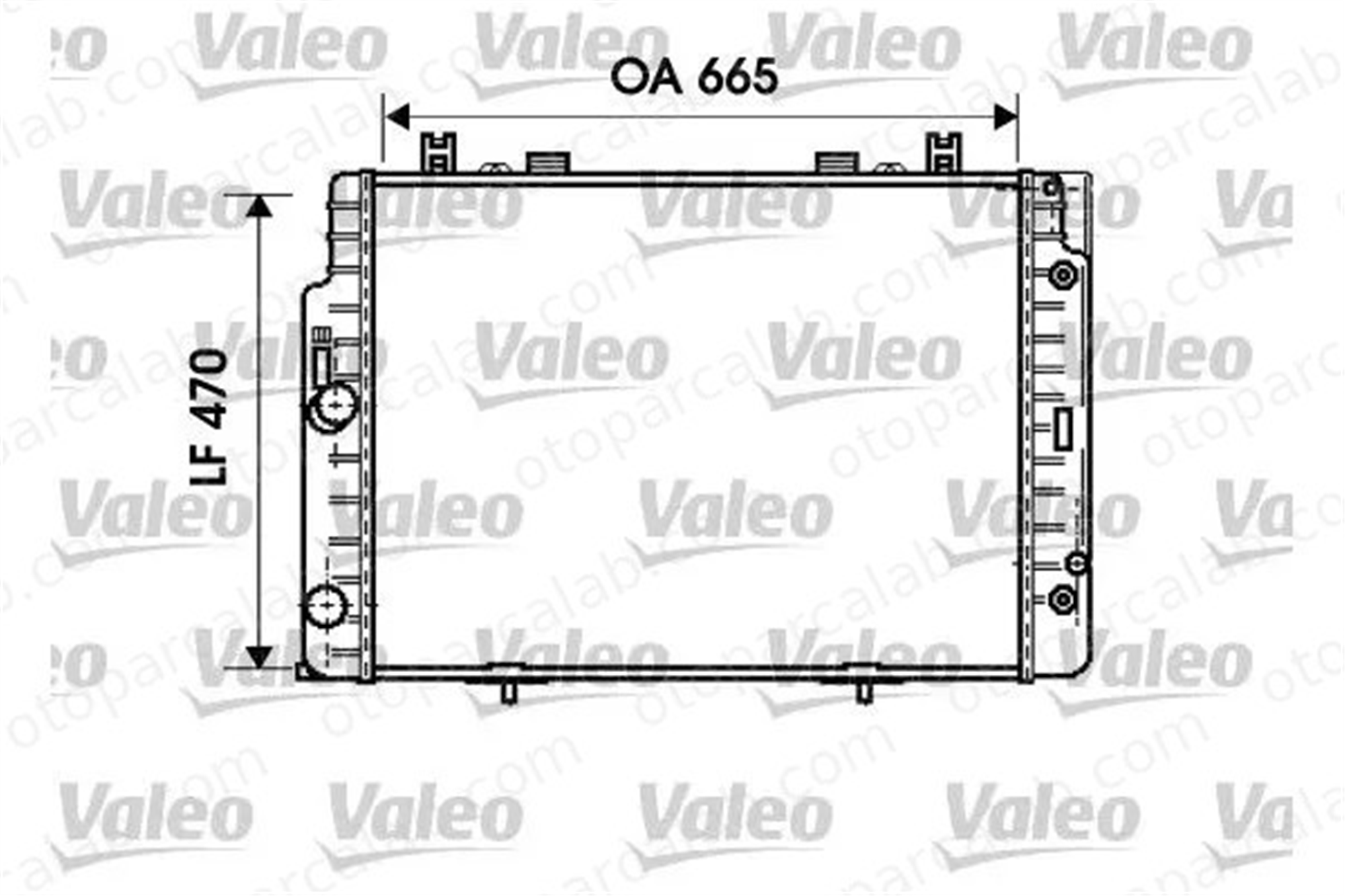 VALEO 734793 Su Radyatörü MERCEDES-BENZ S-SERISI 1405000403 A1405000403