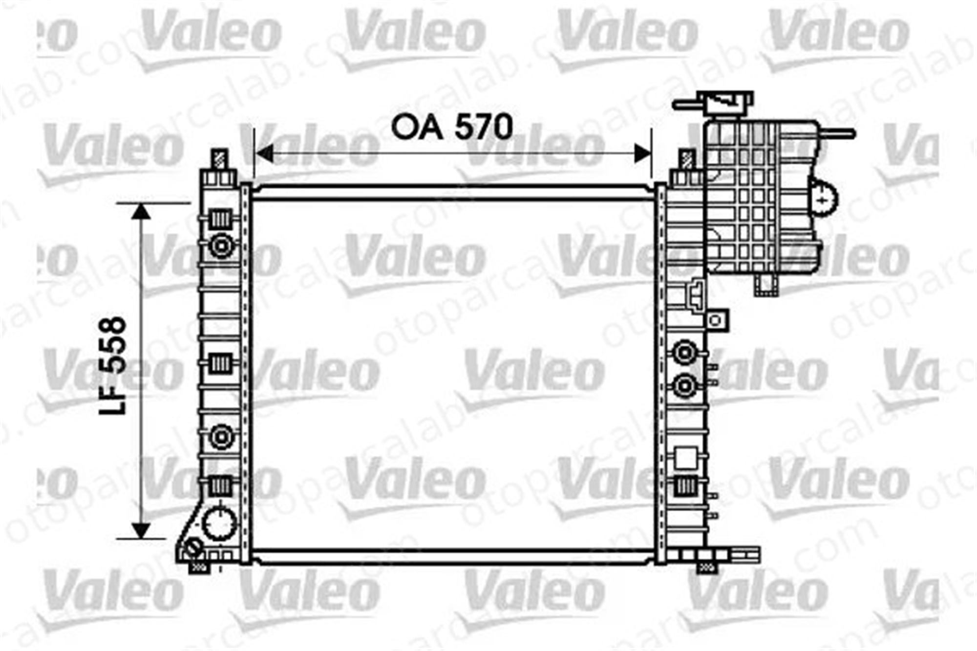 VALEO 734806 Su Radyatörü MERCEDES-BENZ VITO Minibüs/Otobüs VITO Panelvan/Van 1403169 1403169R