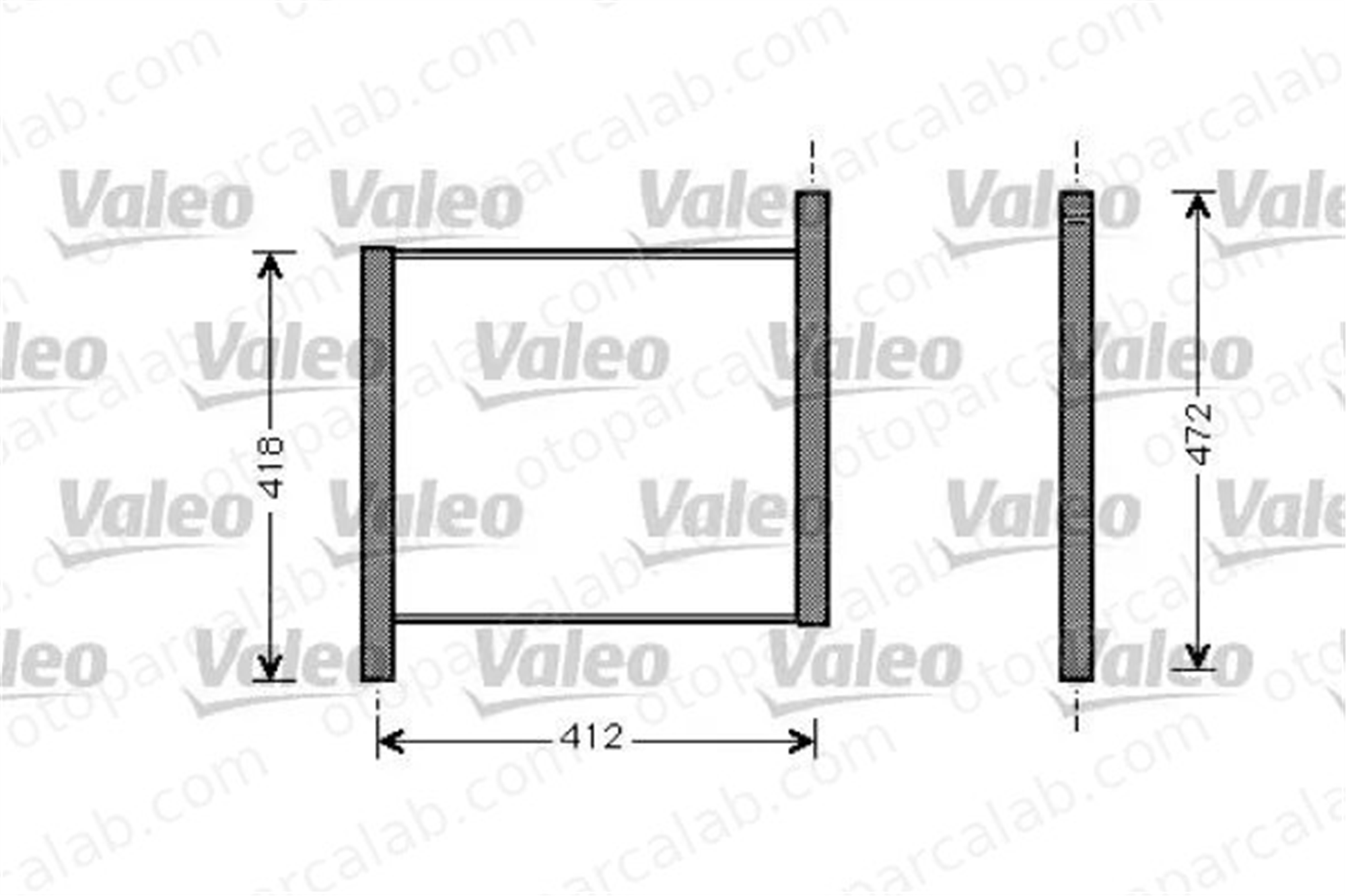 VALEO 734848 Su Radyatörü SMART CITY-COUPE FORTWO Coupe 3428V006000000 0003428V006000000