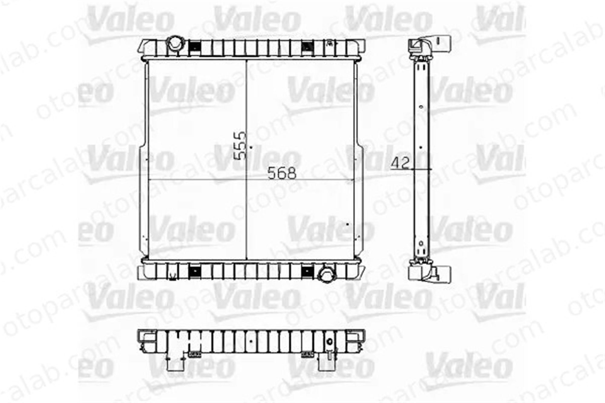 VALEO 734872 Su Radyatörü IVECO EUROCARGO V EUROCARGO IV AA838005DA AA8Z8005D