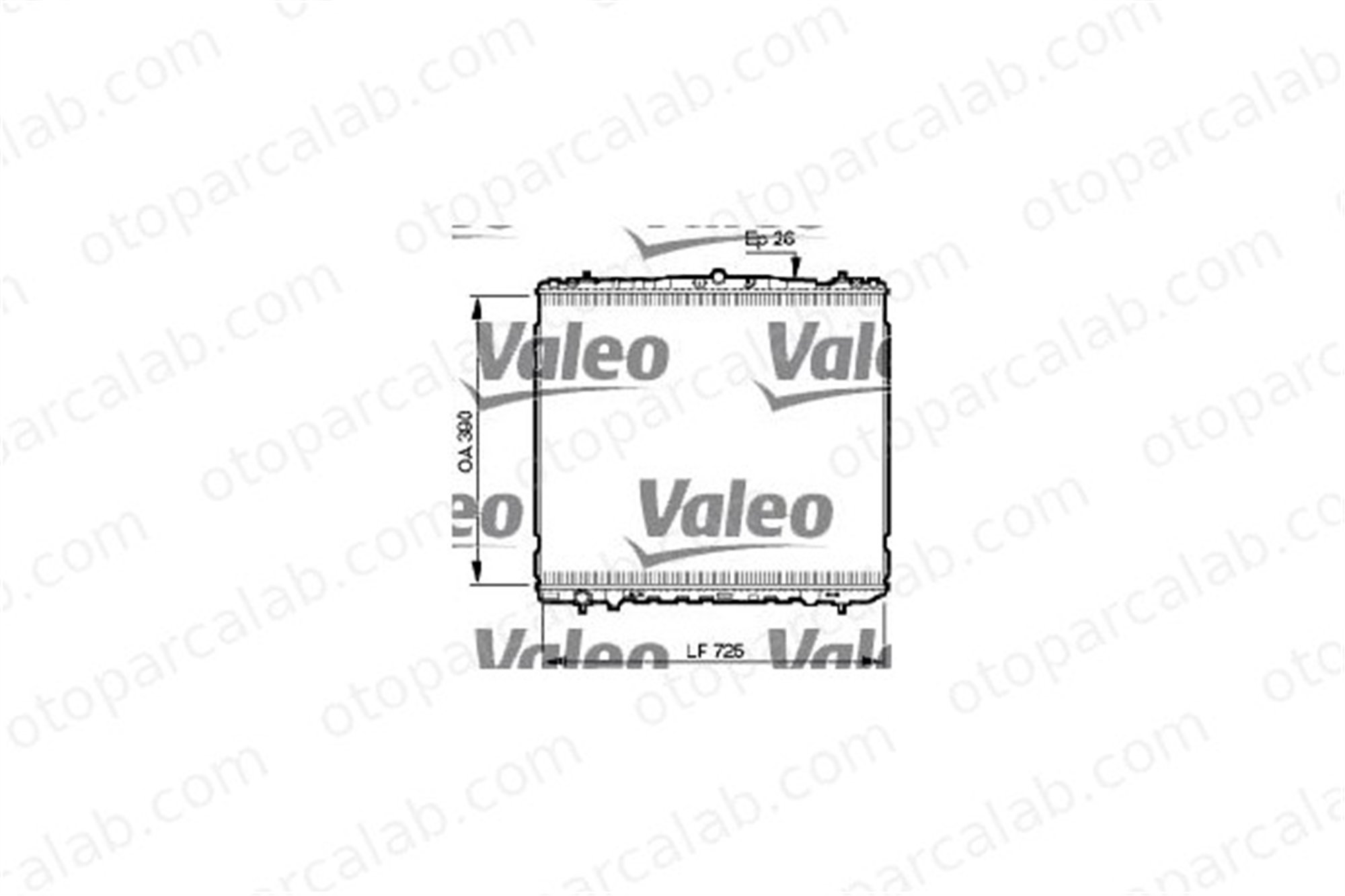 VALEO 734905 Su Radyatörü HYUNDAI SANTA FÉ I 2531026410