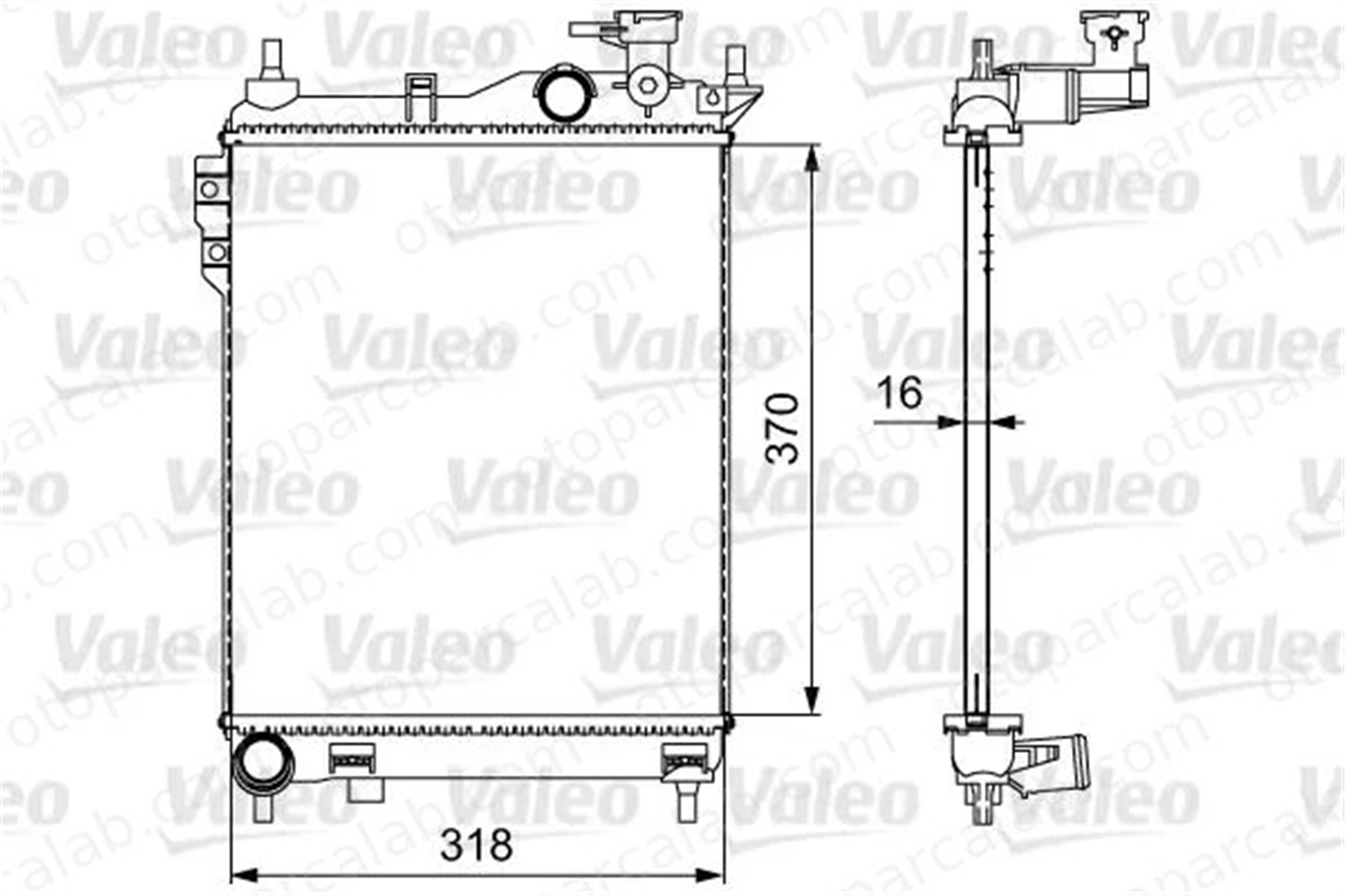VALEO 734910 Su Radyatörü HYUNDAI GETZ 253101C200 25310