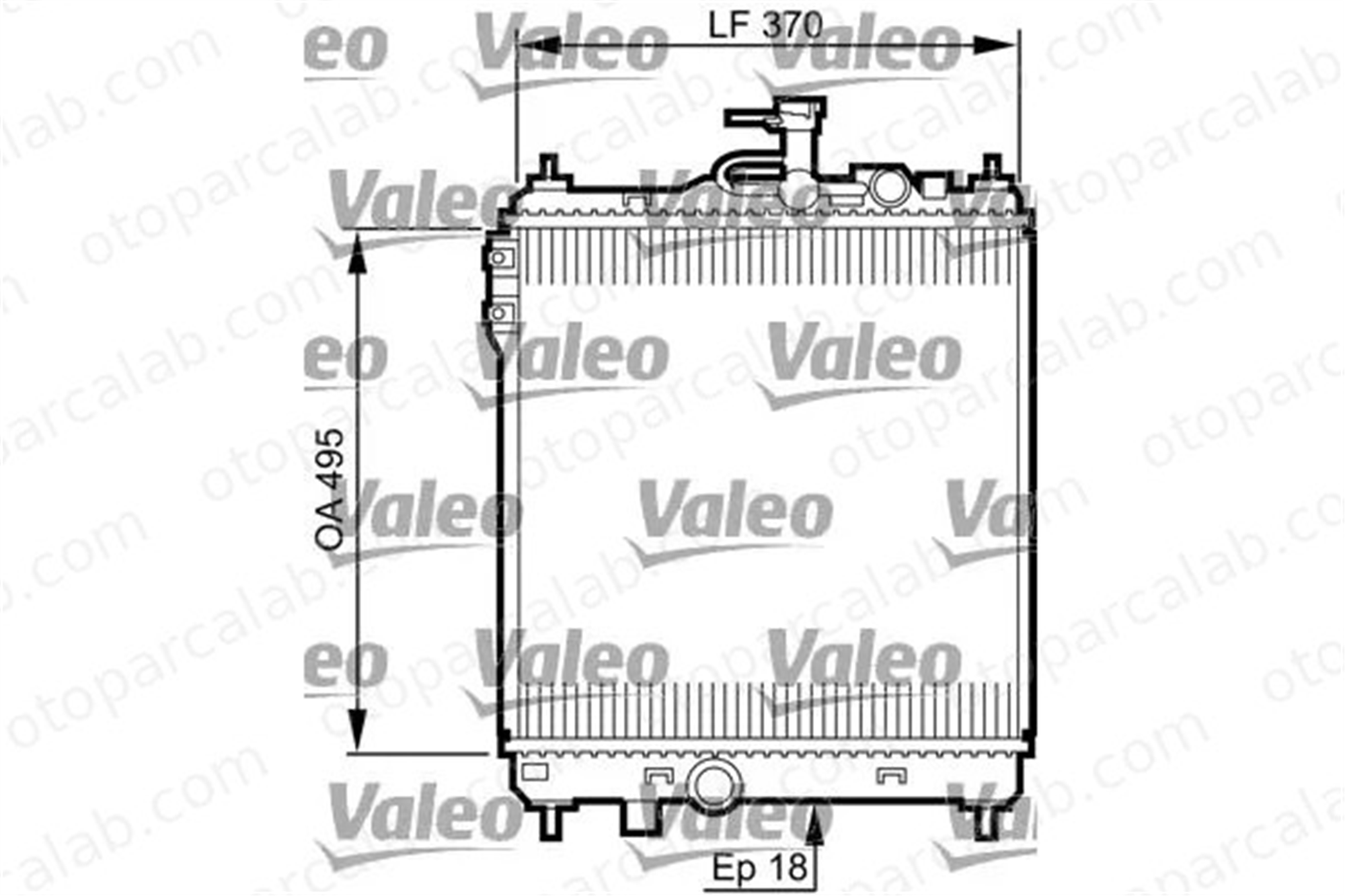 VALEO 734914 Su Radyatörü HYUNDAI GETZ 253101C300