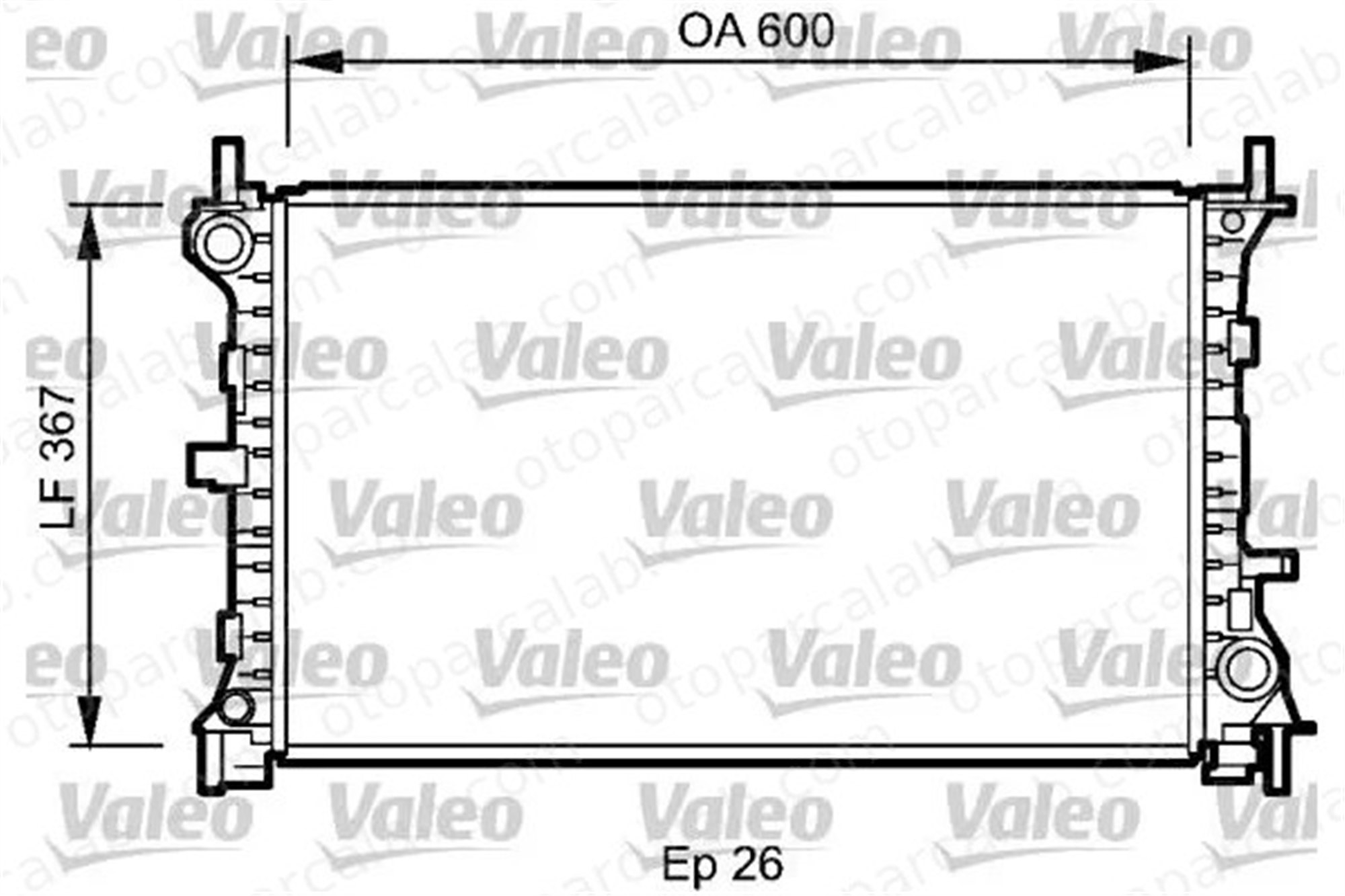 VALEO 735046 Su Radyatörü FORD FOCUS I FOCUS I Turnier 1061188 1061180