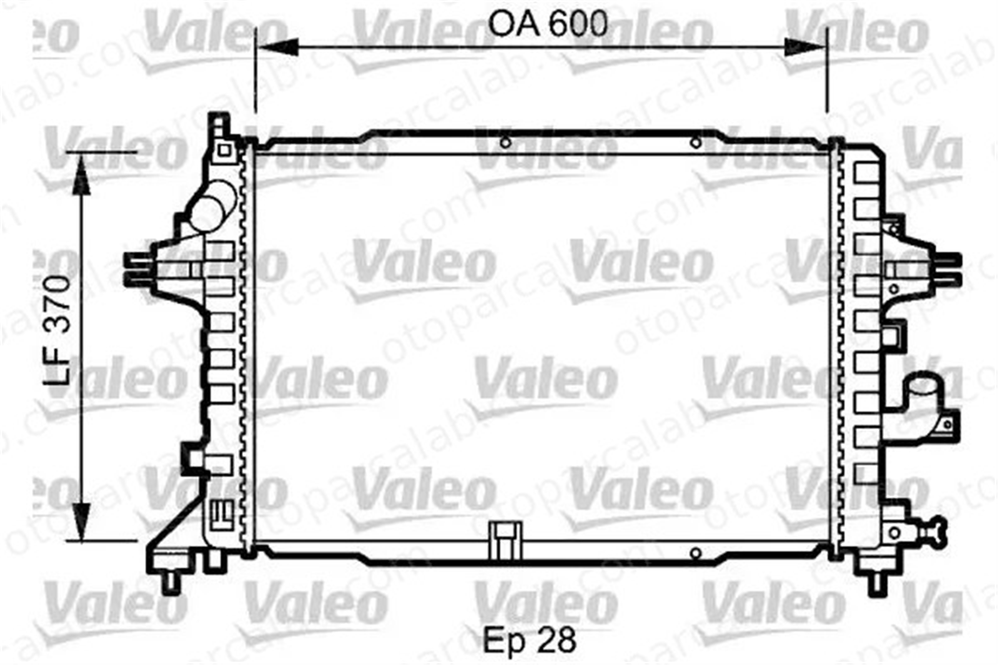 VALEO 735080 Su Radyatörü OPEL ASTRA H GTC ASTRA H 1300271 13152320