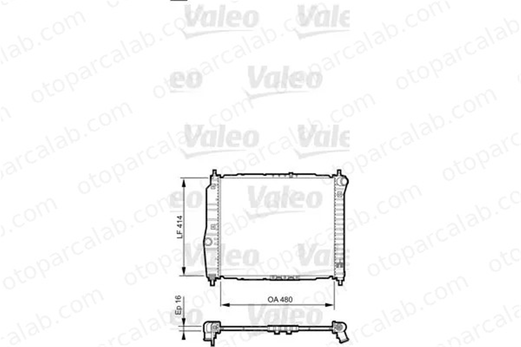 VALEO 735157 Su Radyatörü CHEVROLET AVEO / KALOS Hatchback AVEO / KALOS Sedan P96536523 96443475
