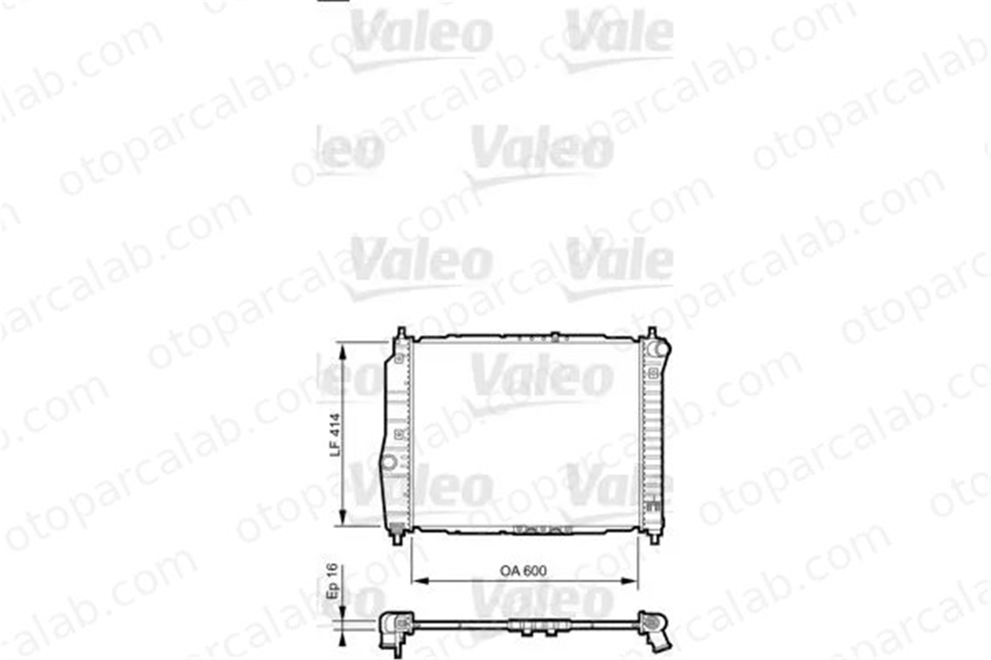 VALEO 735158 Su Radyatörü DAEWOO KALOS KALOS Sedan 96536525 96443477