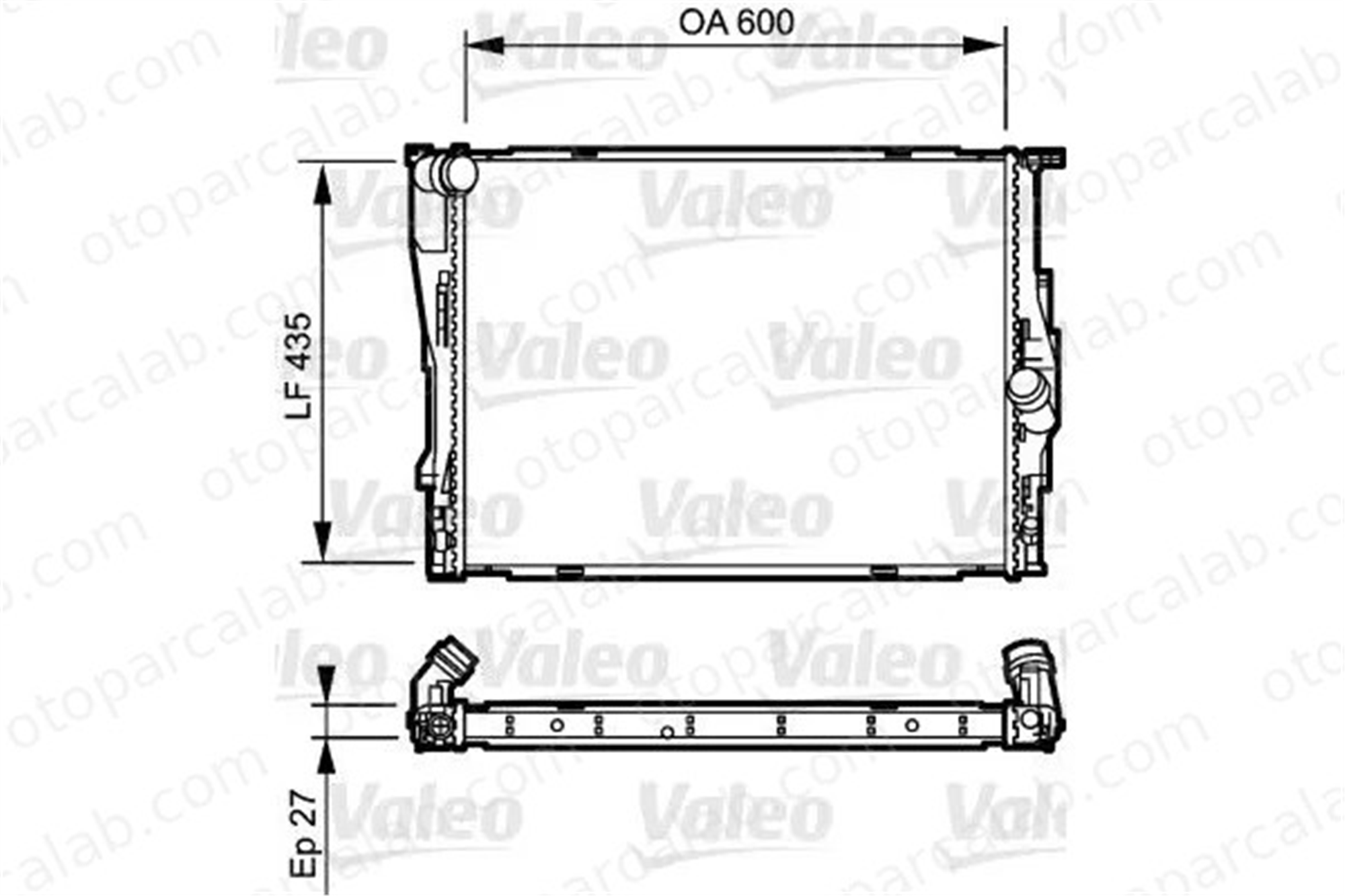 VALEO 735194 Su Radyatörü BMW 3 Touring 3 17117562079 7542199