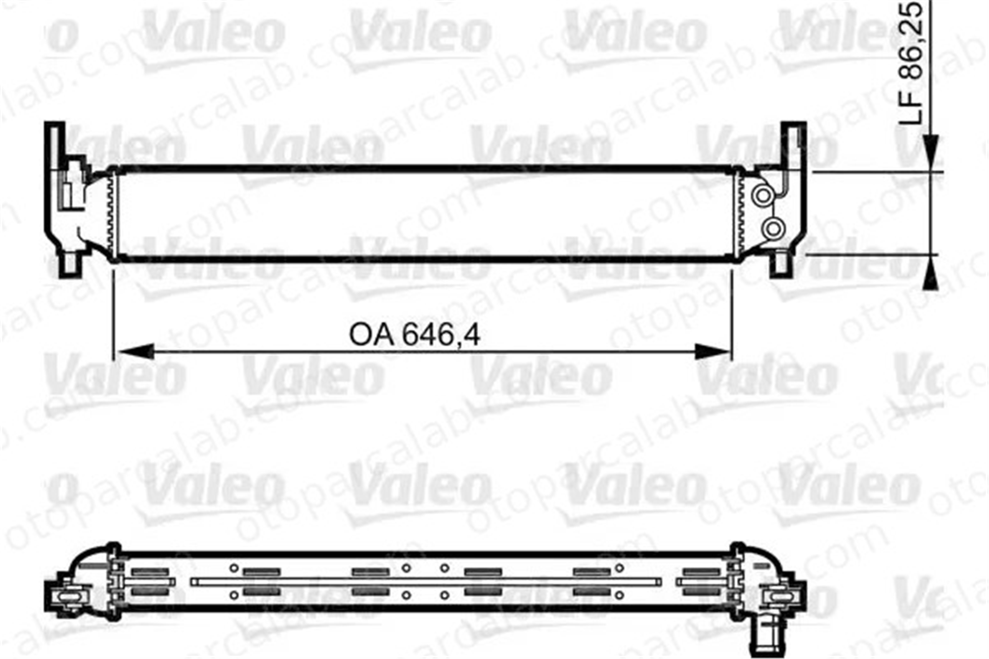 VALEO 735310 Turbo Radyatörü SKODA RAPID VW POLO V 6R0145805E 6R0145805H