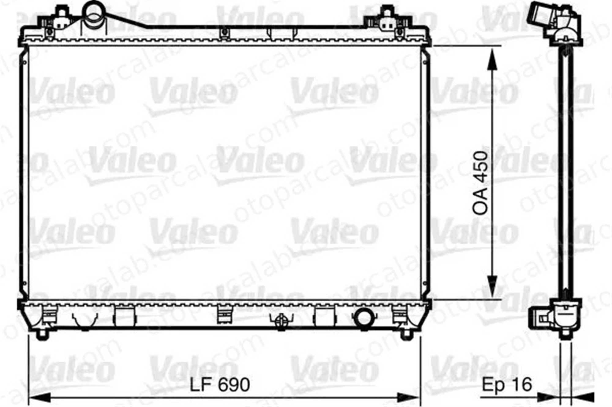 VALEO 735433 Su Radyatörü SUZUKI GRAND VITARA II 1300259 1770066J00
