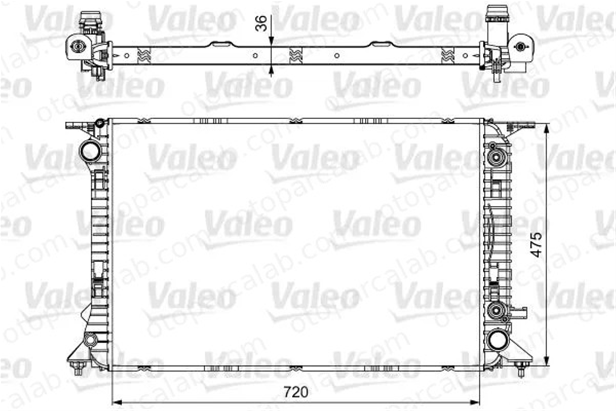 VALEO 735473 Su Radyatörü AUDI A7 Sportback A6 C7 8K0121251AL 8K0121251AA