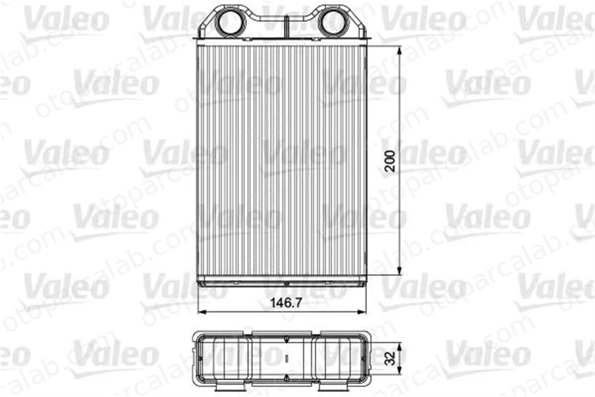 VALEO 811533 Kalorifer Radyatörü CHRYSLER PT CRUISER MINI MINI 64111497527 5179475AA