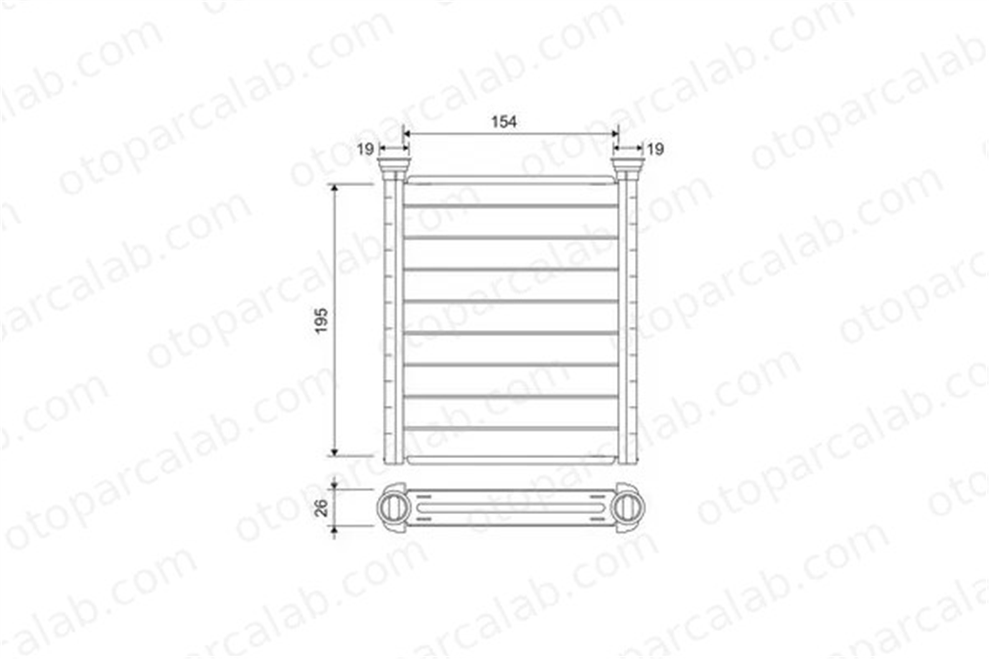 VALEO 811641 Kalorifer Radyatörü MERCEDES-BENZ A-SERISI CLA Coupe A2468300161 271105DA0A