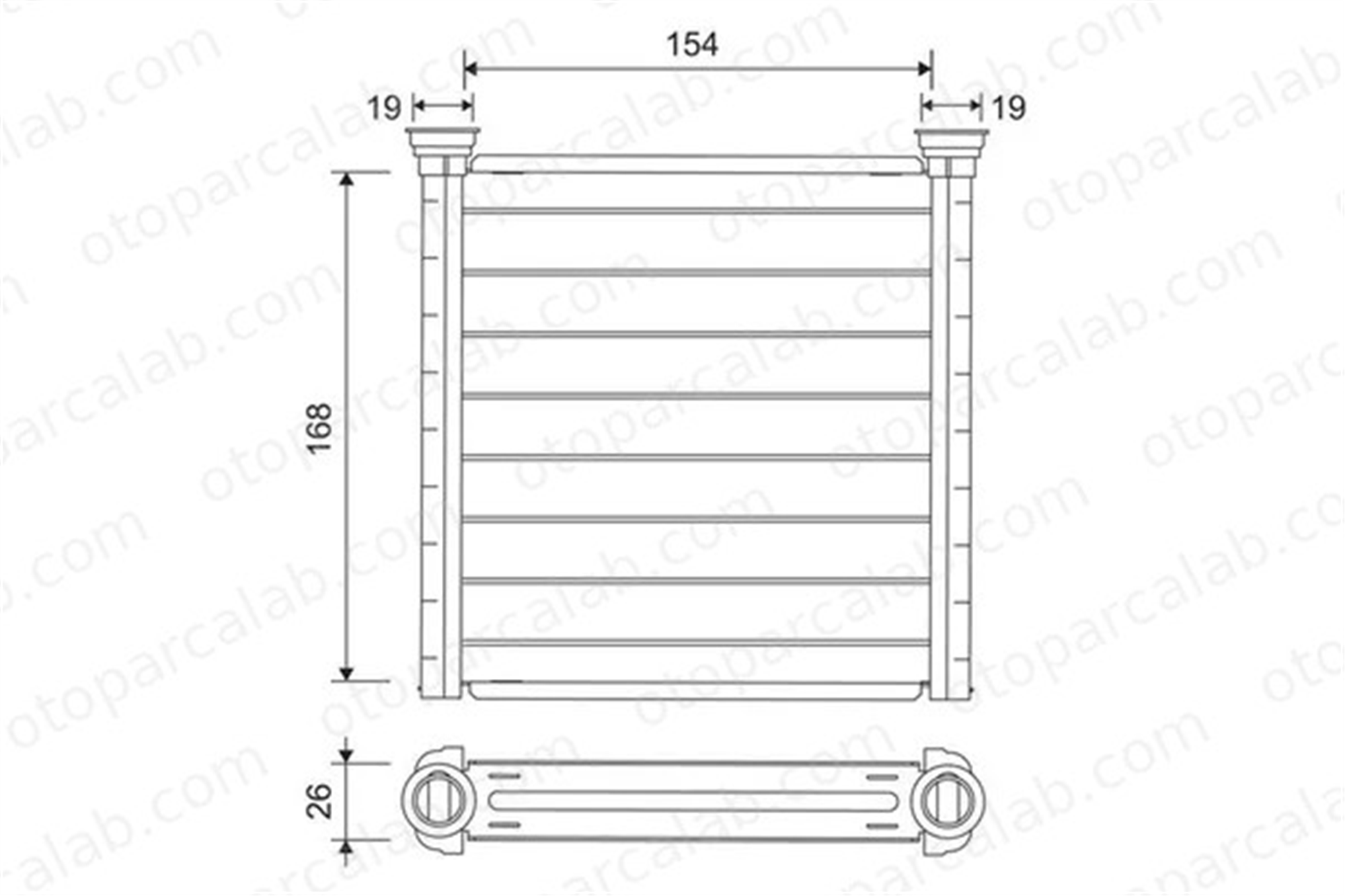 VALEO 811649 Kalorifer Radyatörü MINI MINI BMW X2 64119297754 9297754