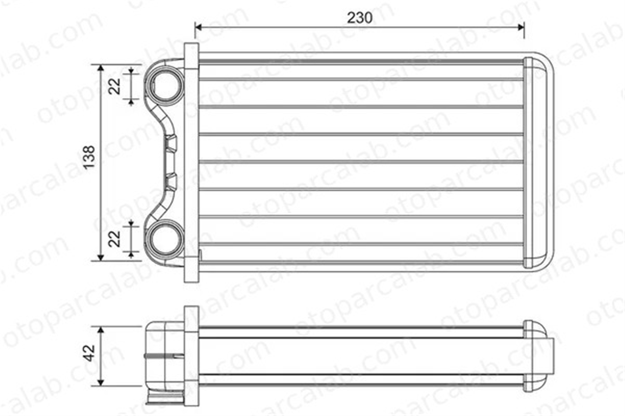 VALEO 812255 Kalorifer Radyatörü AUDI A4 B7 A4 B7 Avant 8E1820031
