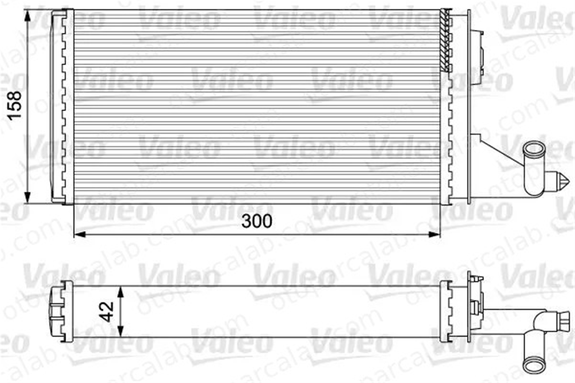 VALEO 812342 Kalorifer Radyatörü IVECO DAILY II Panelvan/Van DAILY II Platform şasi 93930678 93927662