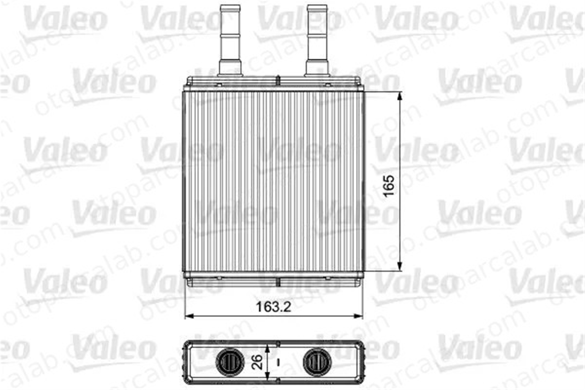 VALEO 812427 Kalorifer Radyatörü HYUNDAI GETZ 972211C000 972211C100
