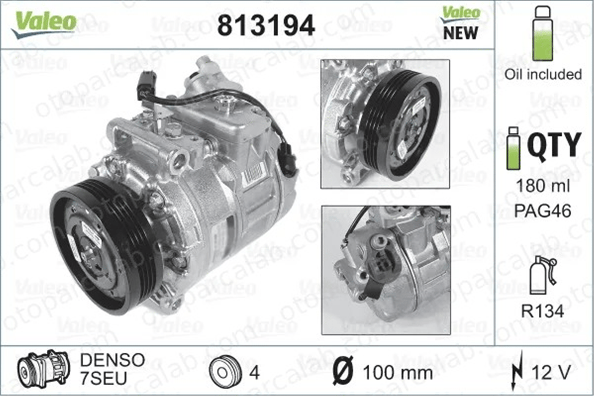 VALEO 813194 Klima Kompresörü BMW 5 5 Touring 64509174802 6901783