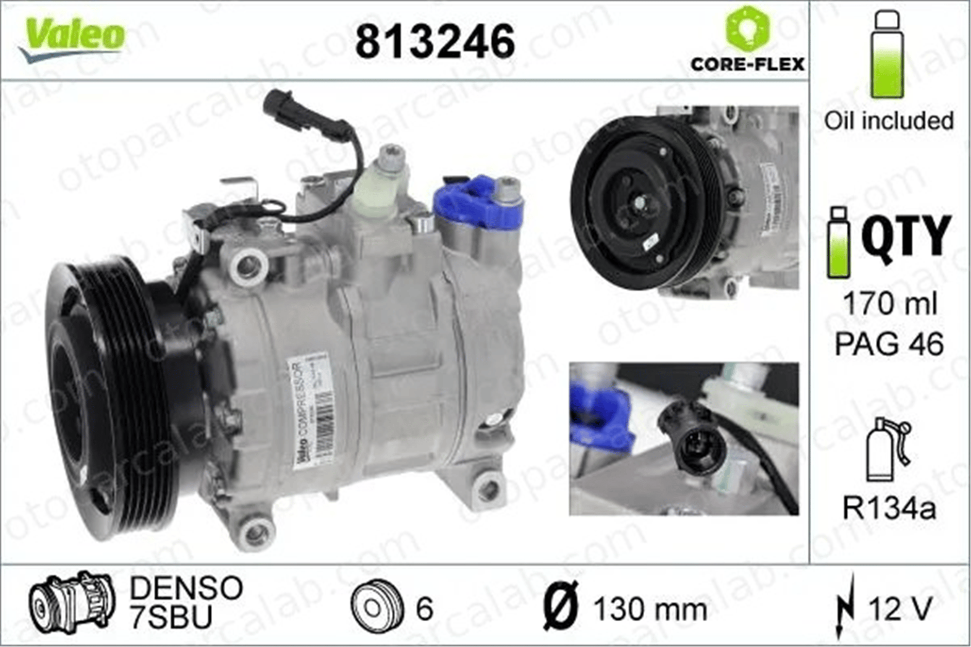 VALEO 813246 Klima Kompresörü ALFA ROMEO 166 LANCIA THESIS 46775094 60815796