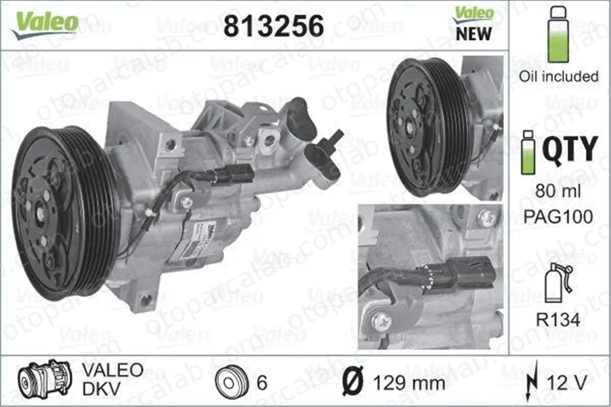 VALEO 813256 Klima Kompresörü DACIA DUSTER RENAULT FLUENCE 8201025121 926000105R