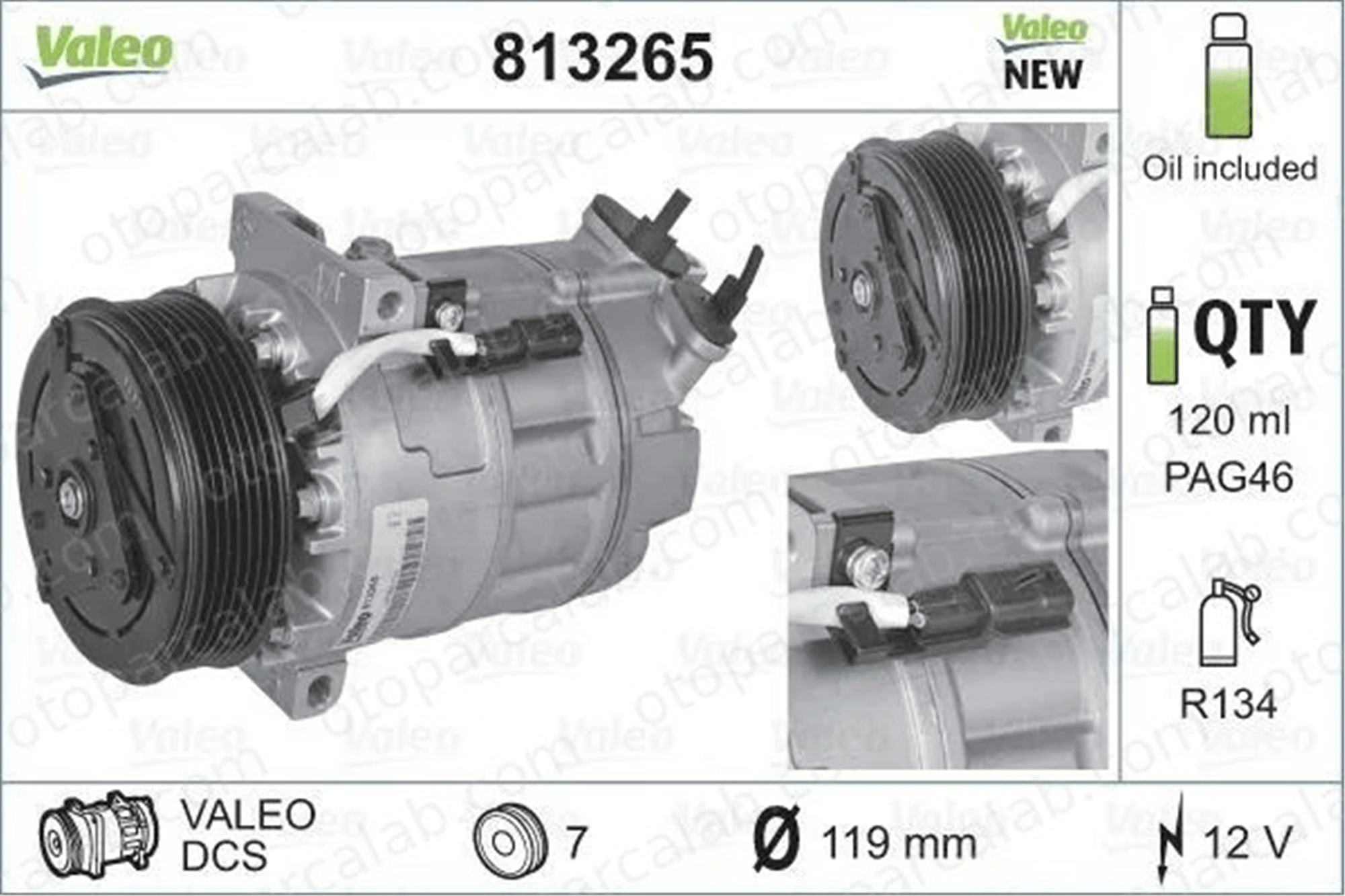 VALEO 813265 Klima Kompresörü RENAULT MASTER III Panelvan/Van MASTER III Platform şasi 2763000Q0A 8200848916