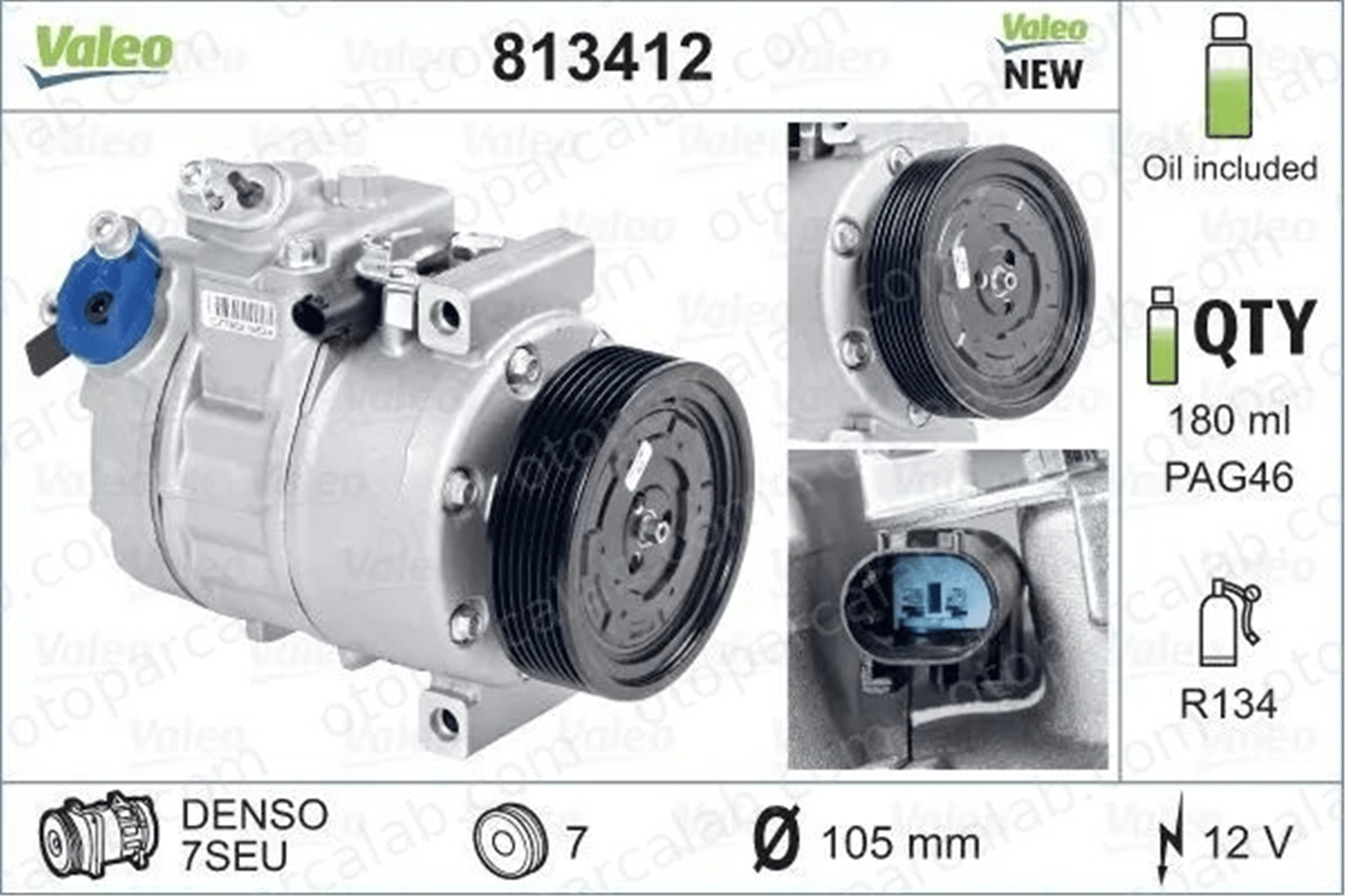 VALEO 813412 Klima Kompresörü BMW 3 3 Touring 64526956719 6956719