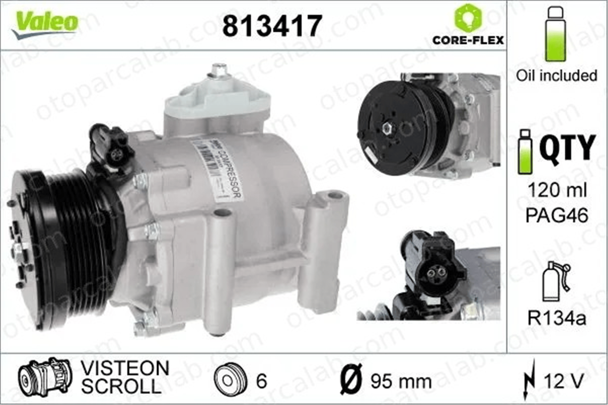 VALEO 813417 Klima Kompresörü FORD FIESTA VI FIESTA VI Van 1514844 1521938