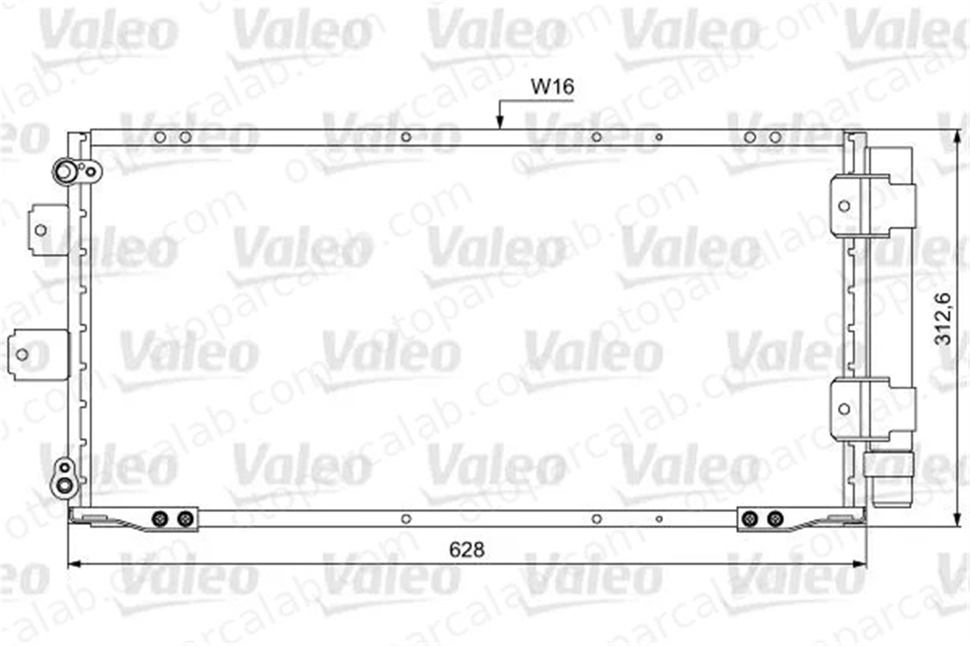 VALEO 814037 Klima Radyatörü TOYOTA COROLLA COROLLA Compact 8846002060 8846002080