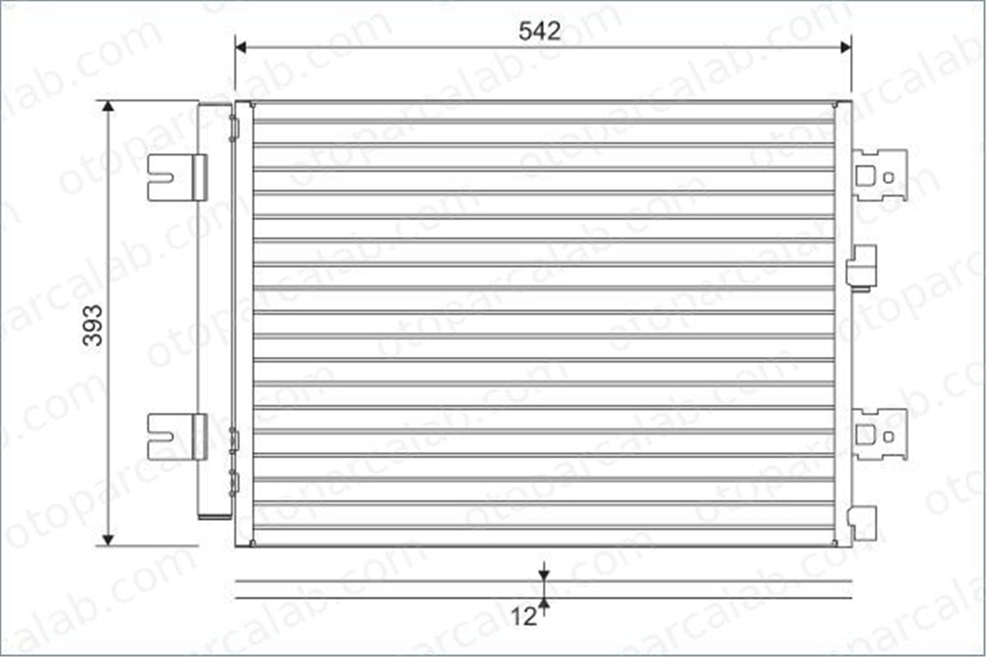 VALEO 814077 Klima Radyatörü DACIA LOGAN SANDERO 8200741257 8660003439