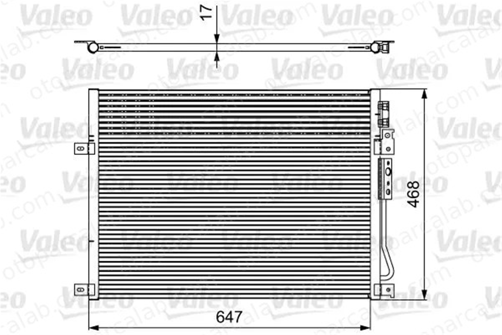 VALEO 814086 Klima Radyatörü JEEP GRAND CHEROKEE III COMMANDER 55116928AA K55116928AA