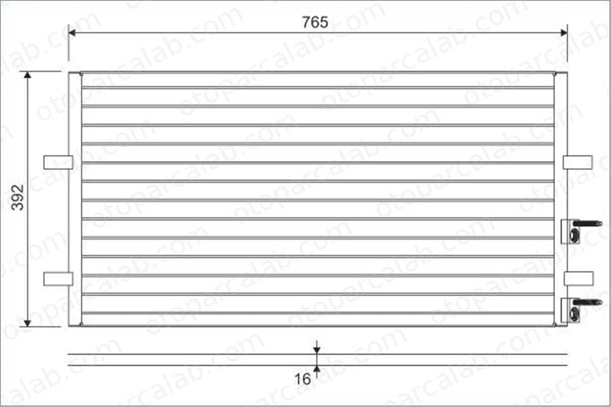 VALEO 814087 Klima Radyatörü FORD TRANSIT Panelvan/Van TRANSIT Platform şasi 1371571 1383318
