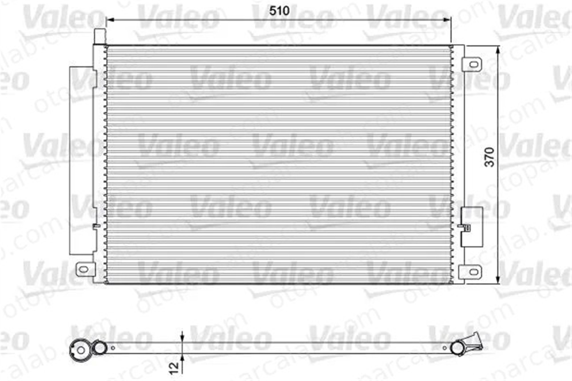 VALEO 814155 Klima Radyatörü FIAT PANDA 500 51786211 51930033