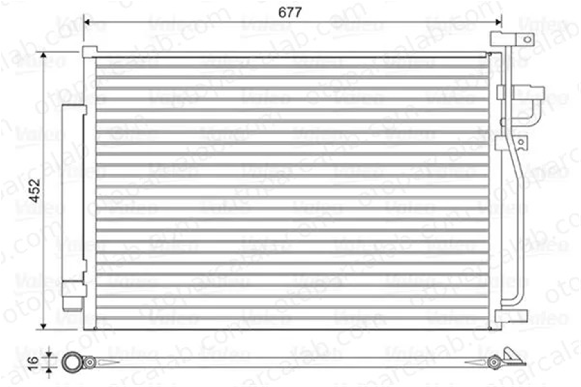 VALEO 814166 Klima Radyatörü CHEVROLET CAPTIVA OPEL ANTARA A 96436393 4821193