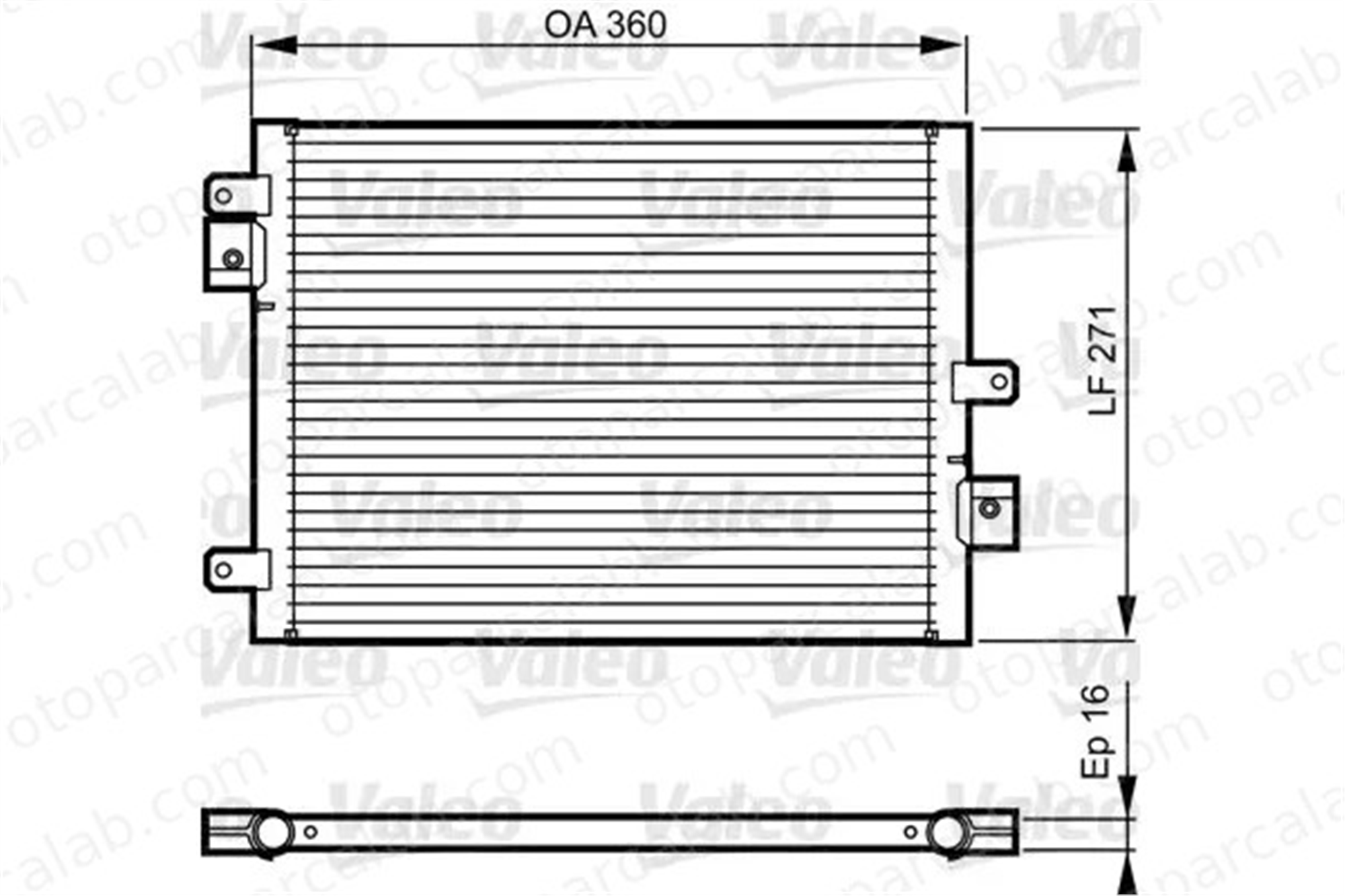 VALEO 814167 Klima Radyatörü PORSCHE 911 911 Cabrio 99657311103 99657311102