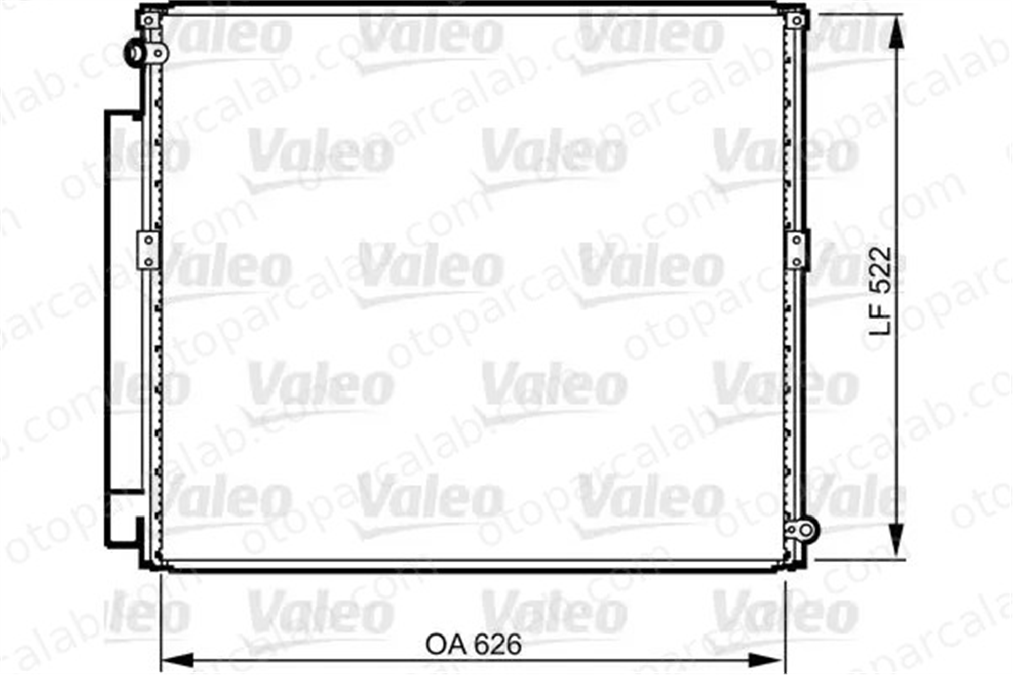VALEO 814203 Klima Radyatörü TOYOTA LAND CRUISER 90 LAND CRUISER PRADO 8846160100