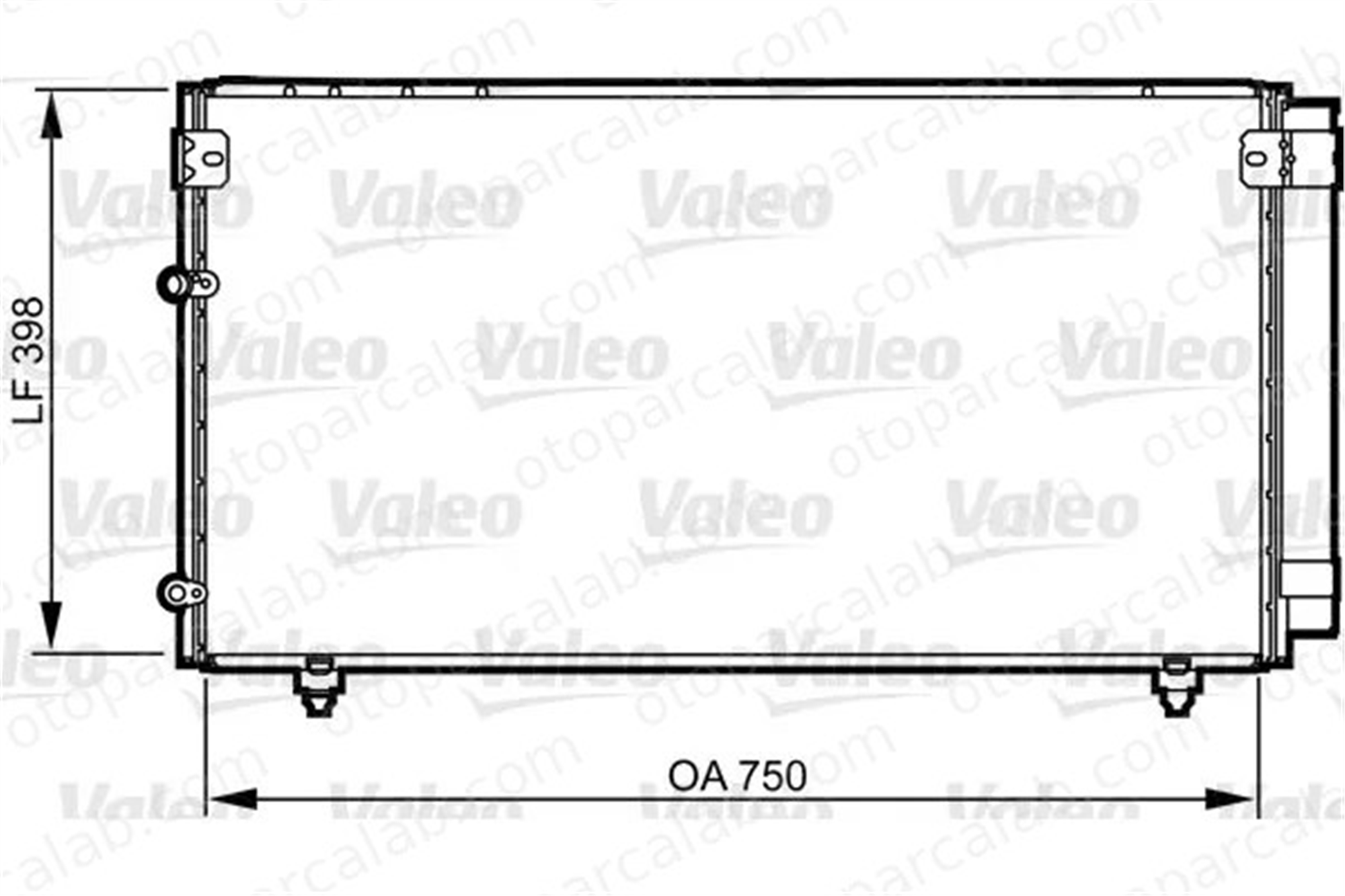 VALEO 814207 Klima Radyatörü TOYOTA AVENSIS VERSO 8846044510 8846044460