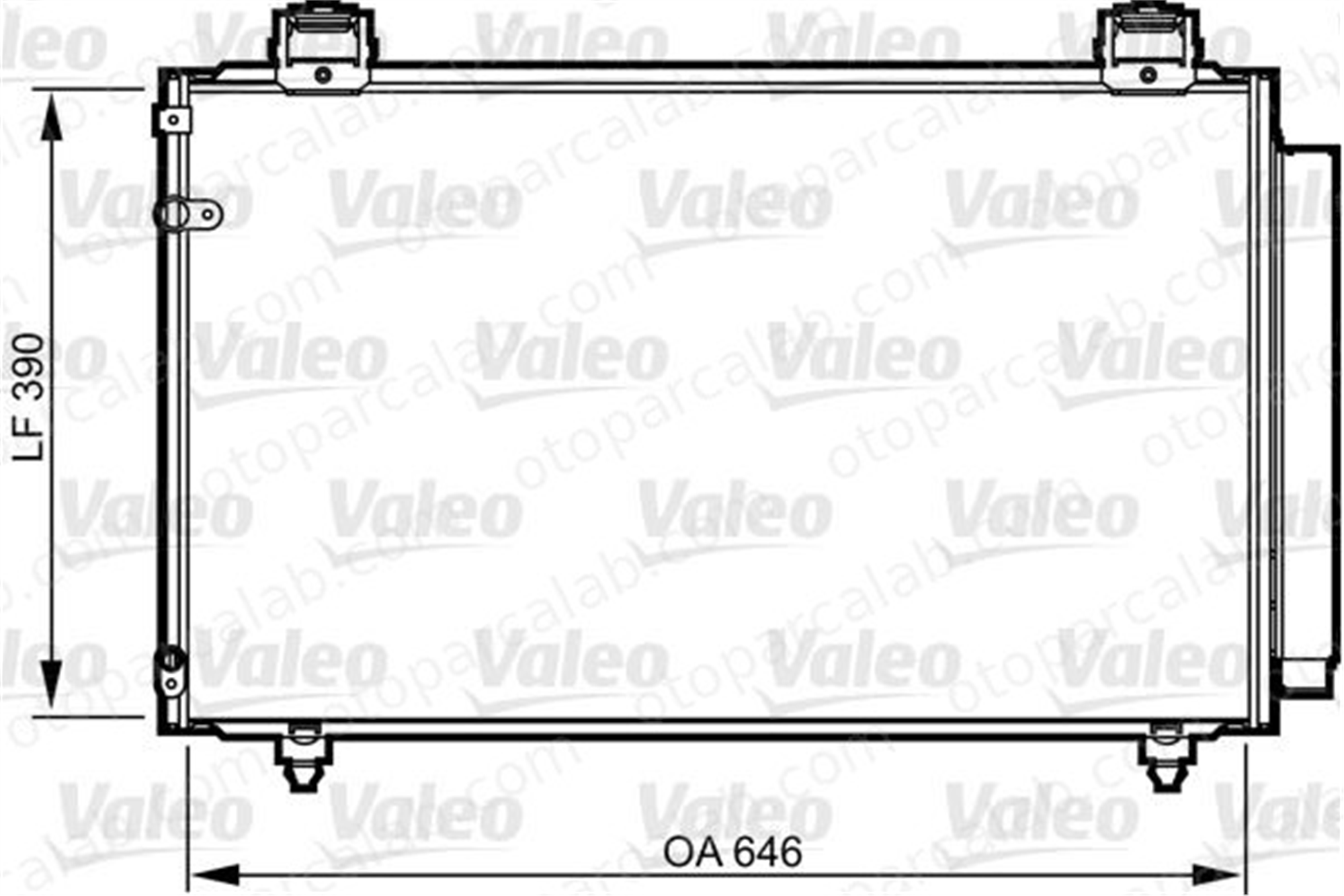 VALEO 814208 Klima Radyatörü TOYOTA AVENSIS AVENSIS Sedan 8845005100 8845005101