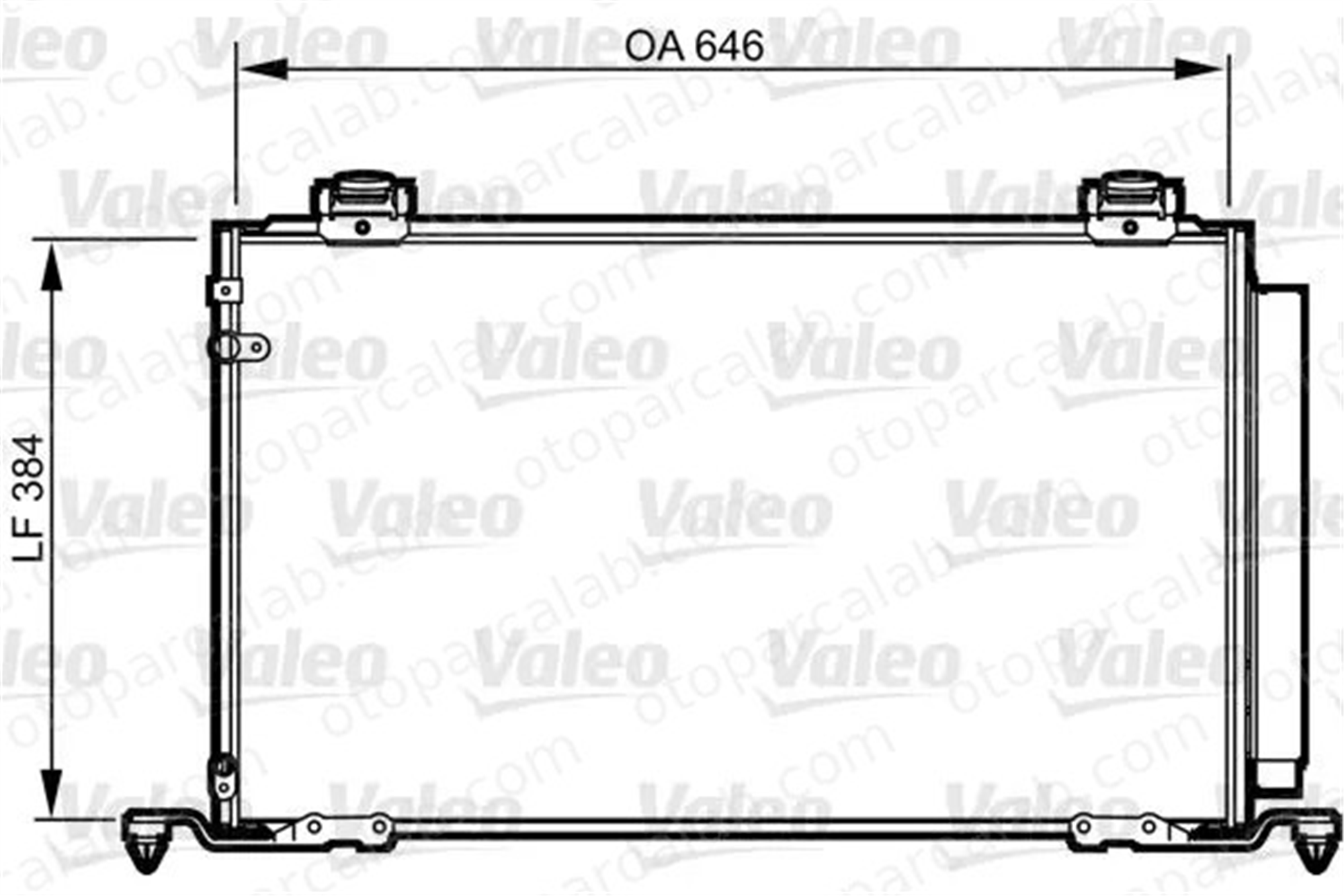 VALEO 814209 Klima Radyatörü TOYOTA AVENSIS AVENSIS Sedan 8845005100 88450