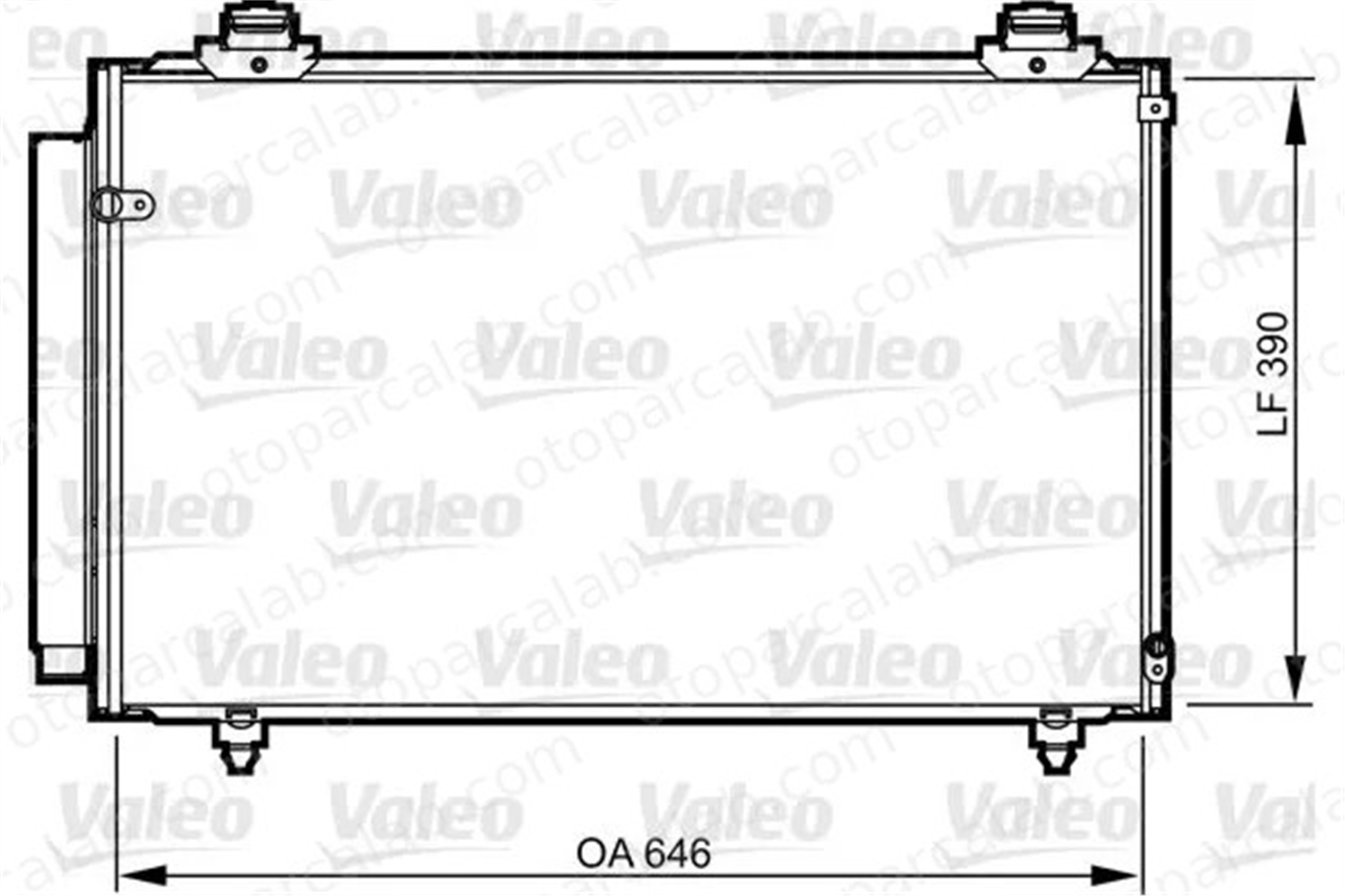 VALEO 814212 Klima Radyatörü TOYOTA COROLLA Verso AVENSIS 884500F100 8845005090