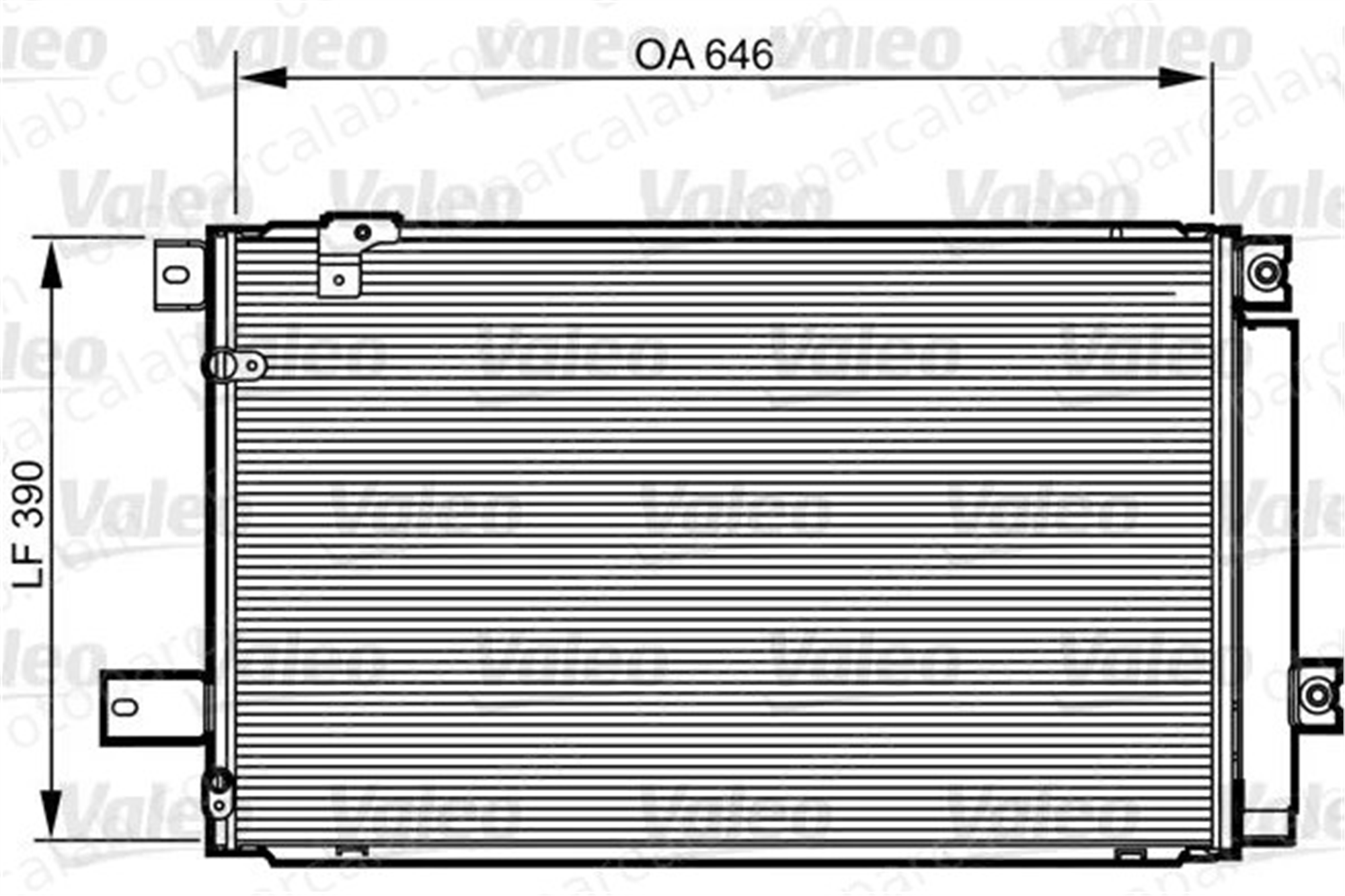 VALEO 814213 Klima Radyatörü TOYOTA AVENSIS AVENSIS Sedan 8845005170 884500F140